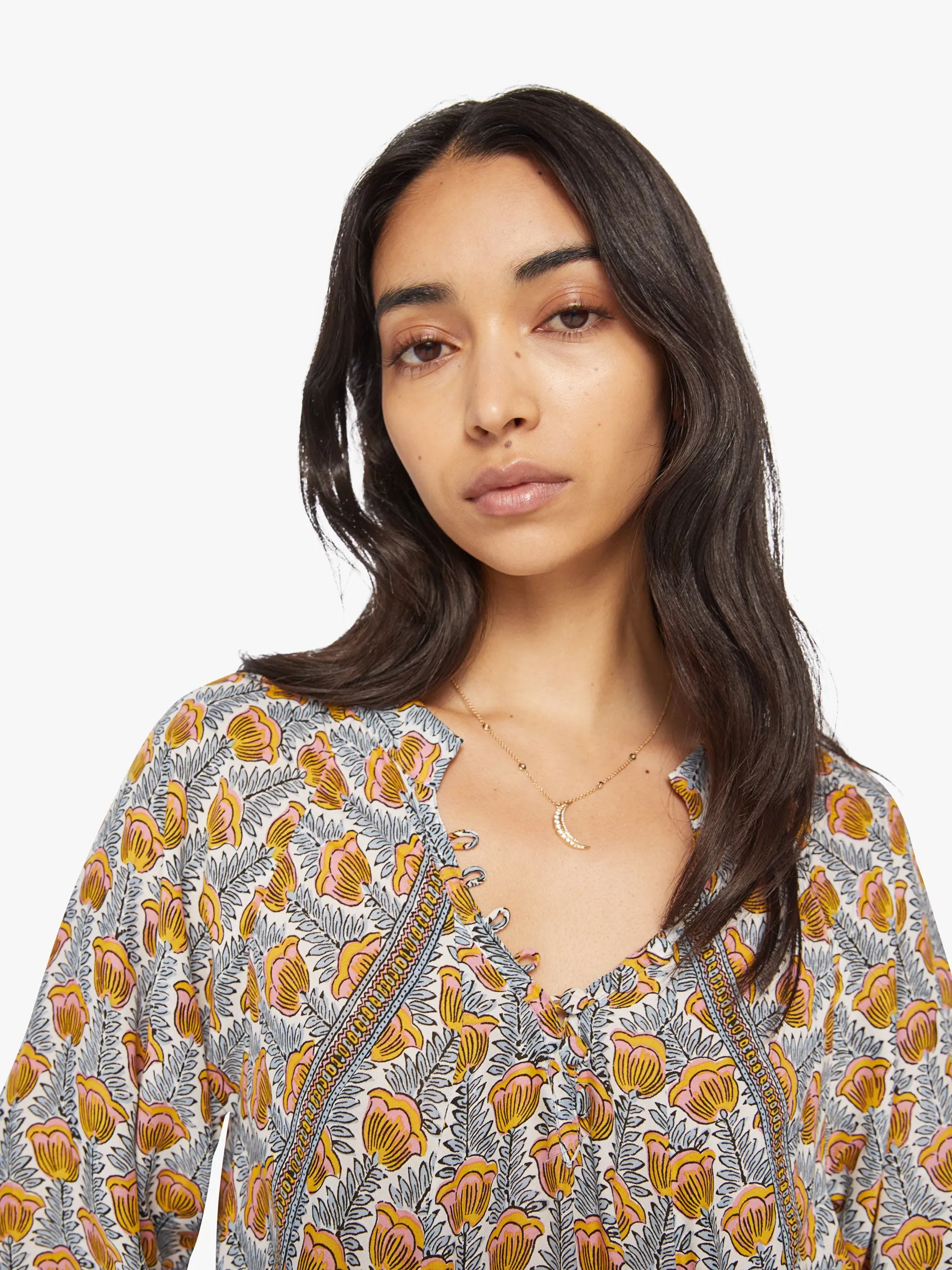 Natalie Martin Fiore Short Dress - Tulip French Blue sold by MOTHER product image thumbnail 5