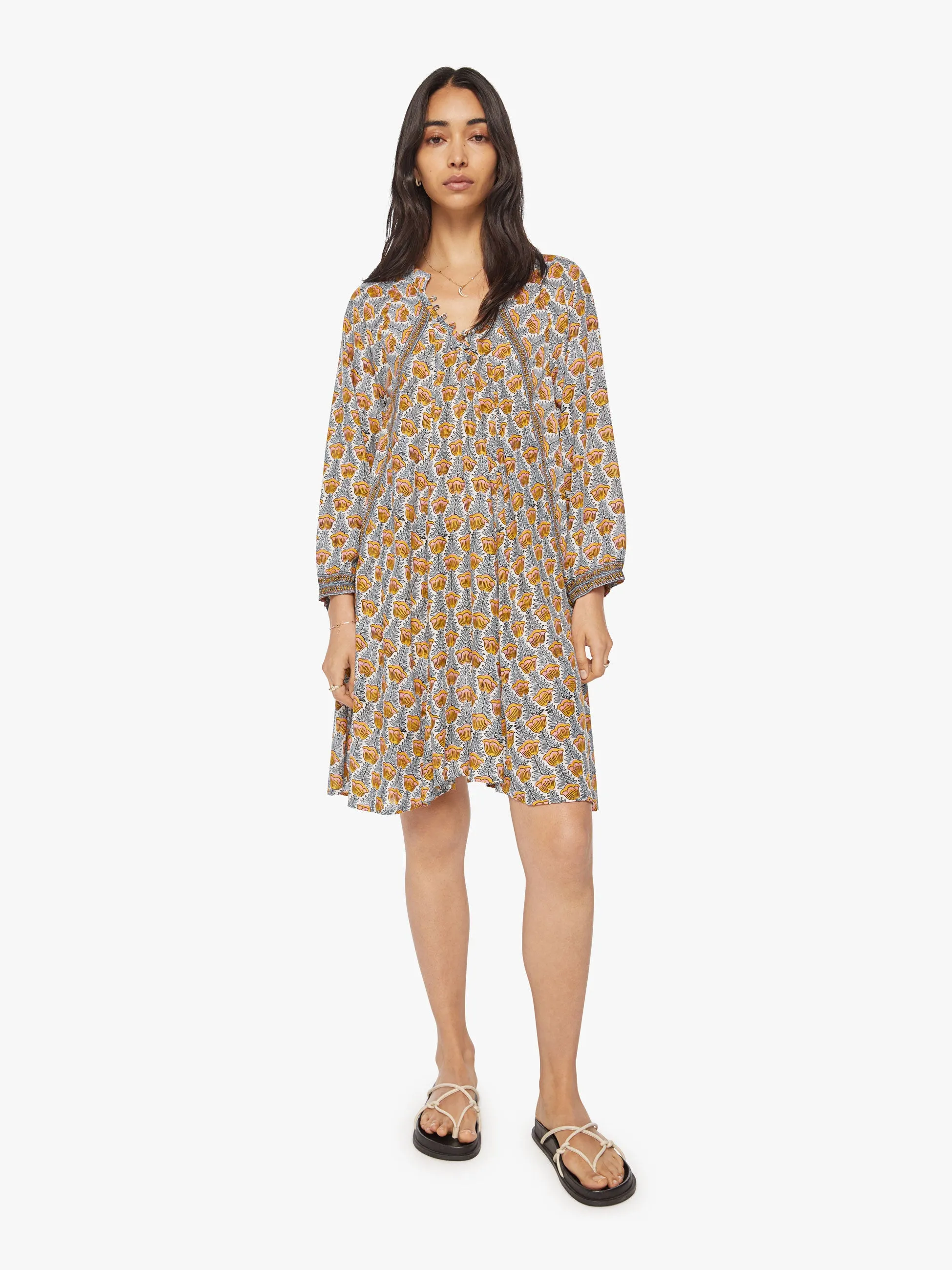 Natalie Martin Fiore Short Dress - Tulip French Blue sold by MOTHER