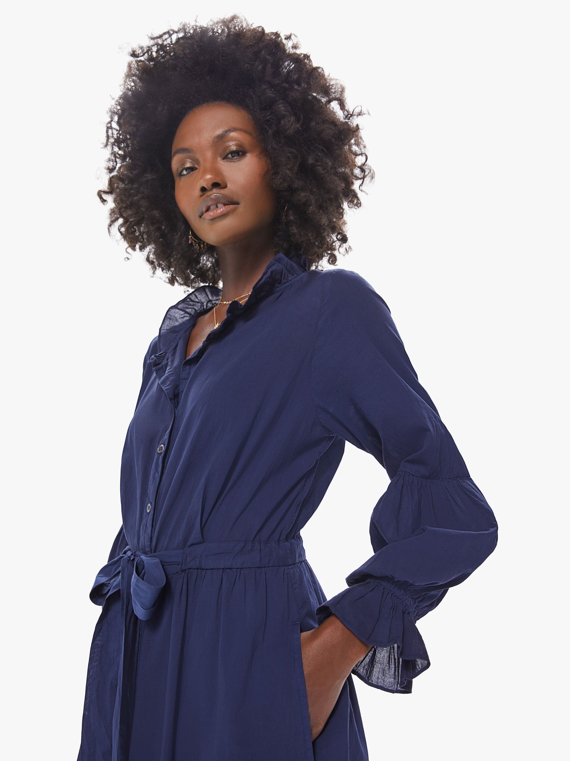 XiRENA Lark Dress - Navy sold by MOTHER product image thumbnail 5