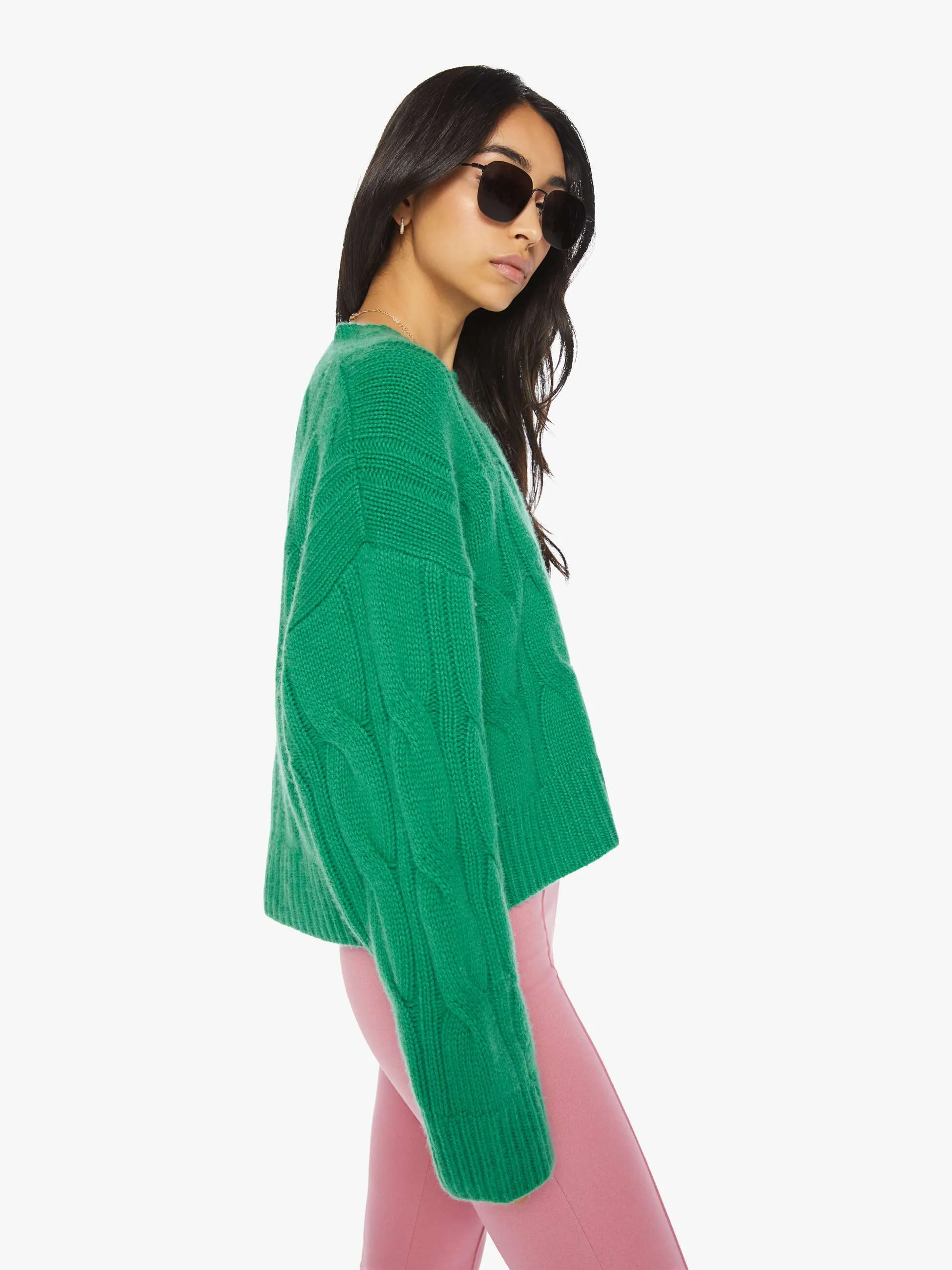 SABLYN Tristan Cable Knit Sweater - Neptune sold by MOTHER product image thumbnail 3