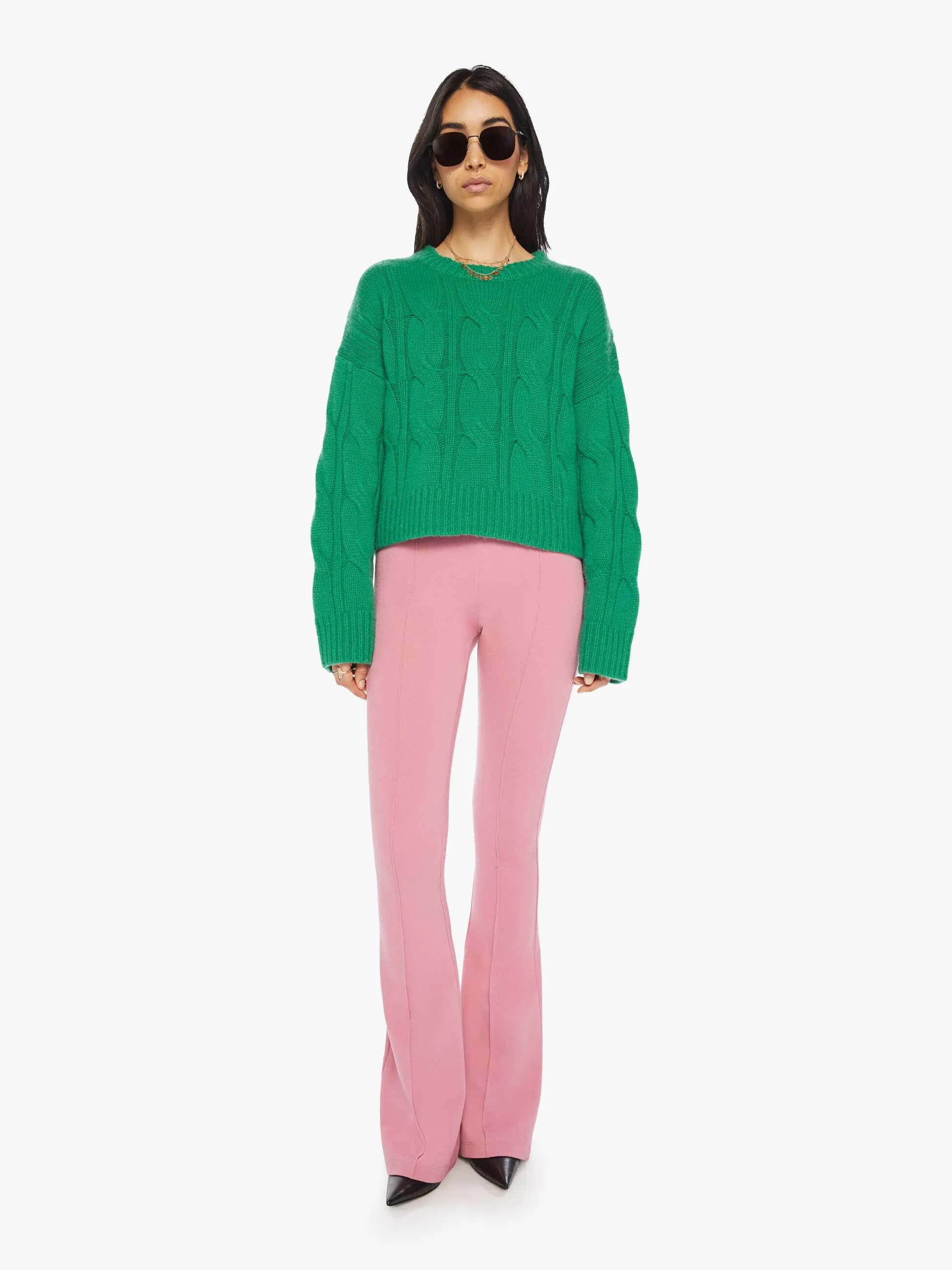 SABLYN Tristan Cable Knit Sweater - Neptune sold by MOTHER product image thumbnail 5