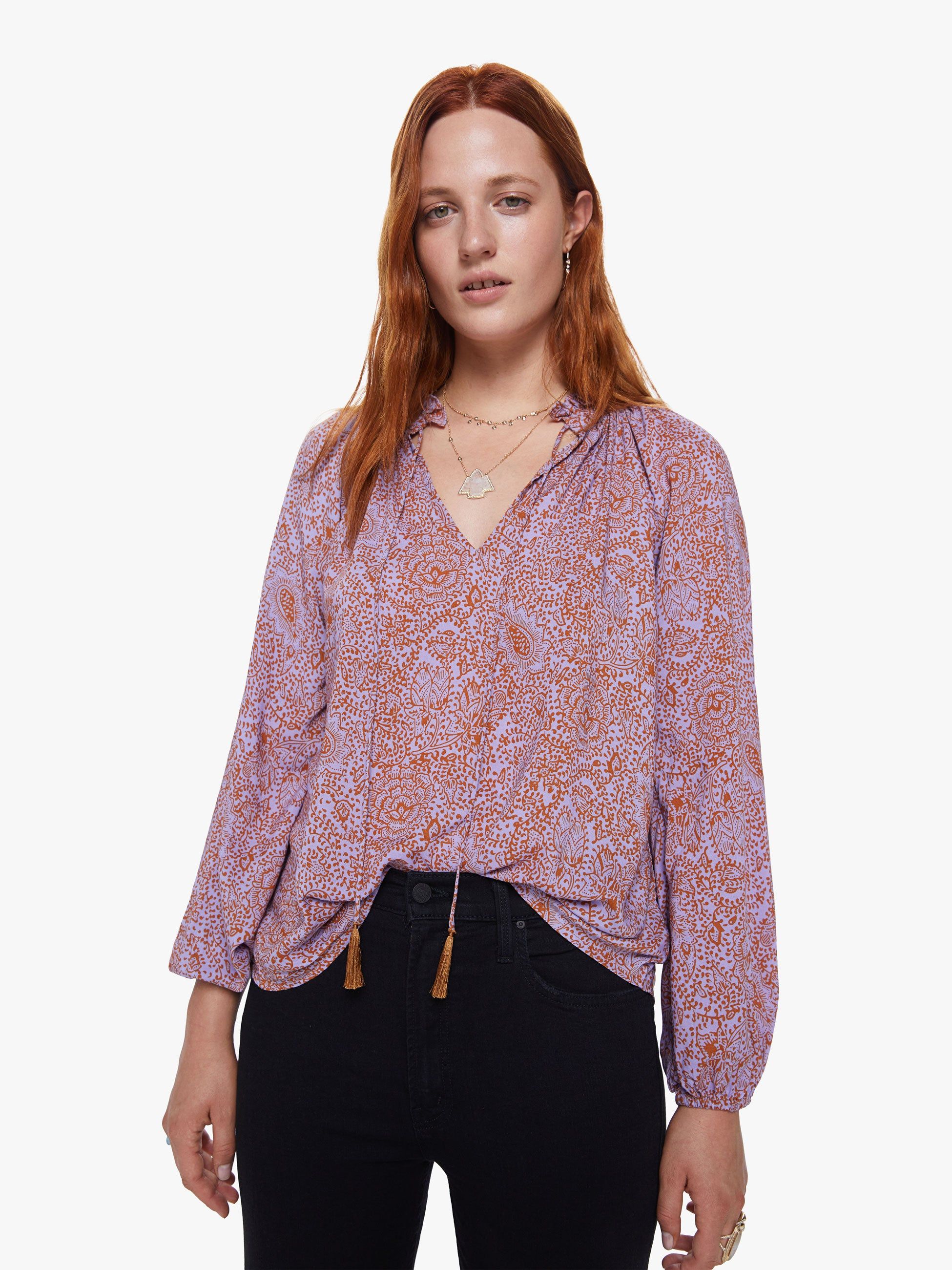 Natalie Martin Penny Top - Shangri-La Orchid sold by MOTHER product image thumbnail 2