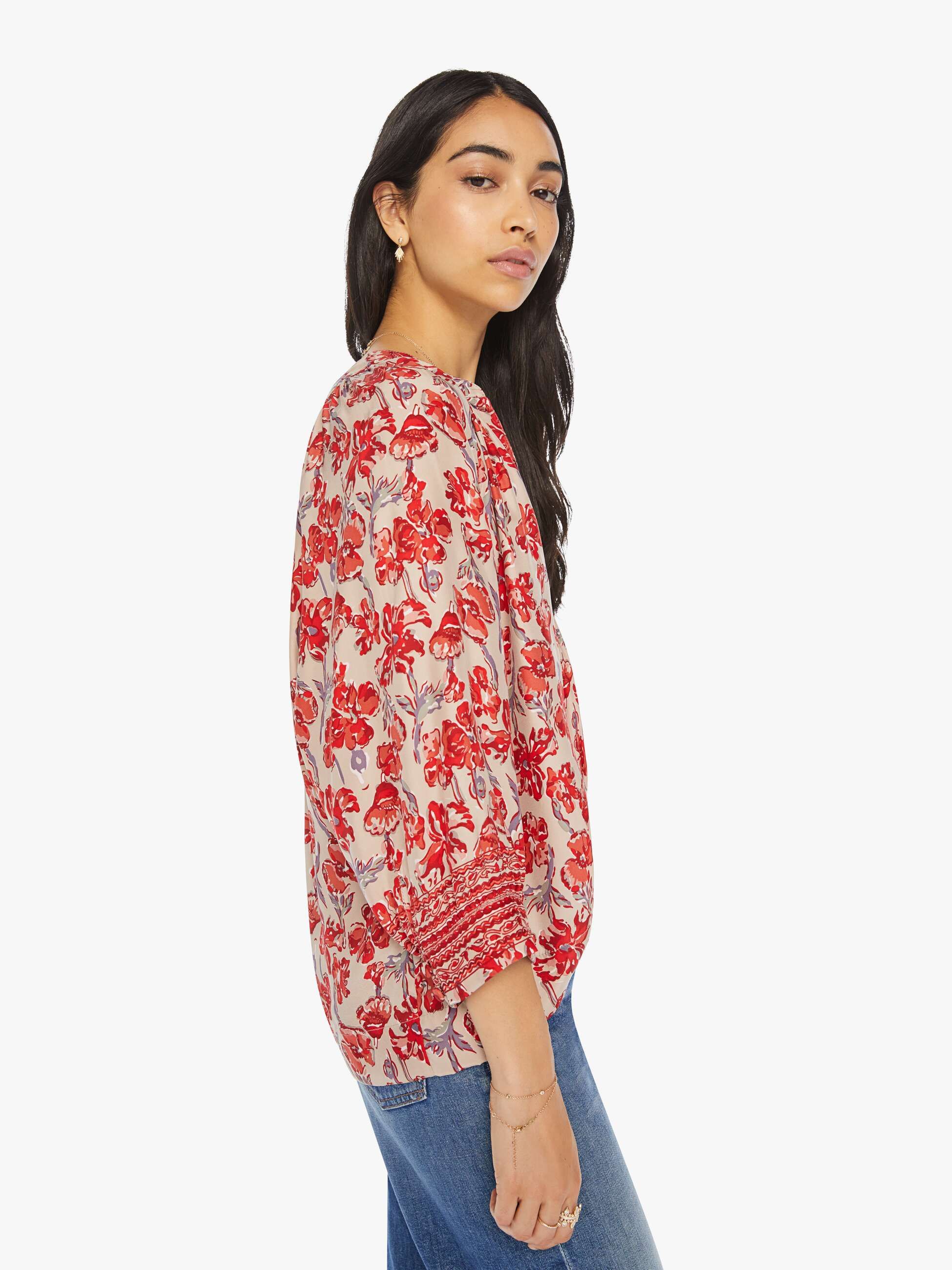 Natalie Martin Remy Top - Watercolor Dove sold by MOTHER product image thumbnail 3