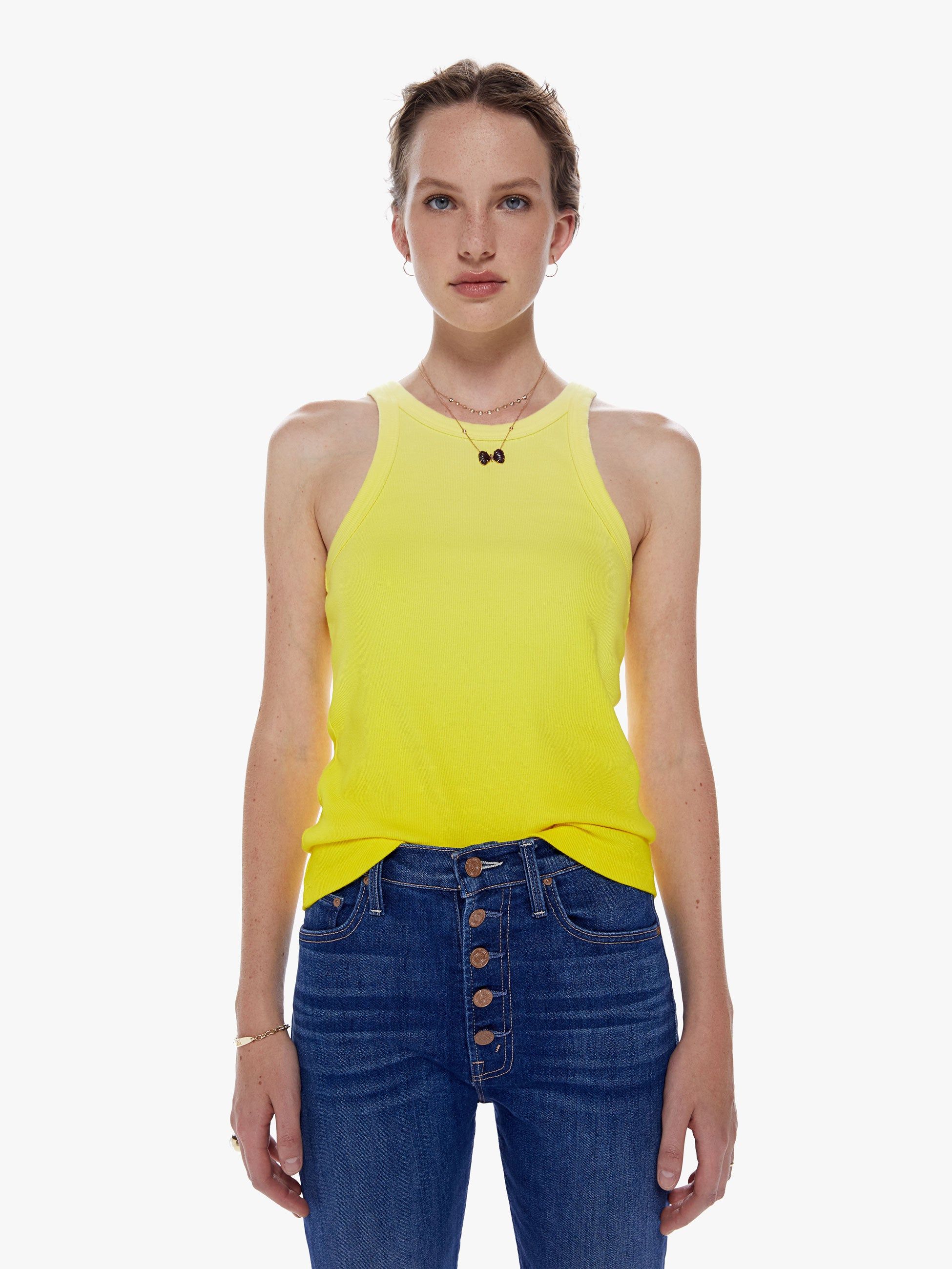 The Chin Ups Tank - Blazing Yellow sold by MOTHER