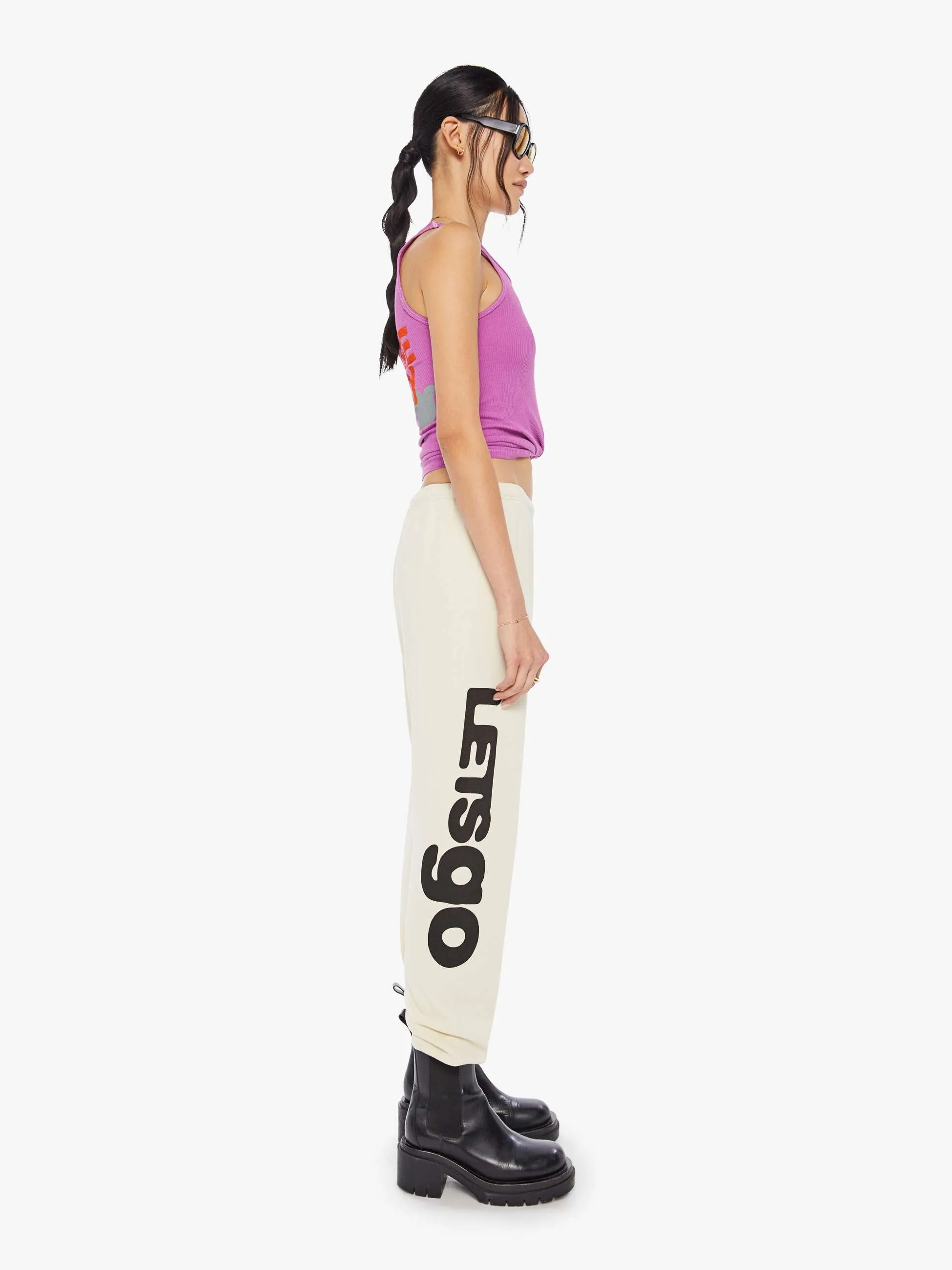 FREECITY LETSGO OG Superyumm Sweatpant - Bones sold by MOTHER product image thumbnail 3
