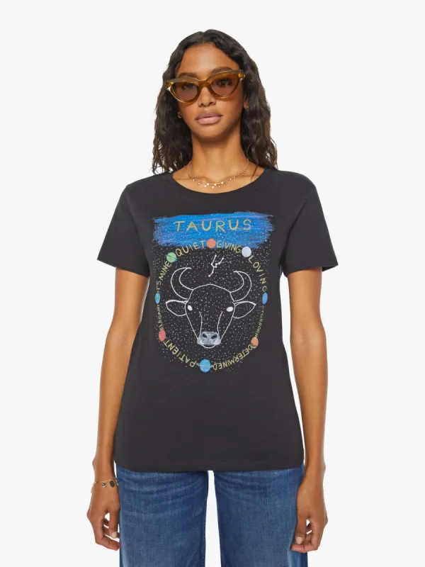 Unfortunate Portrait Taurus Zodiac Tee - Black sold by MOTHER