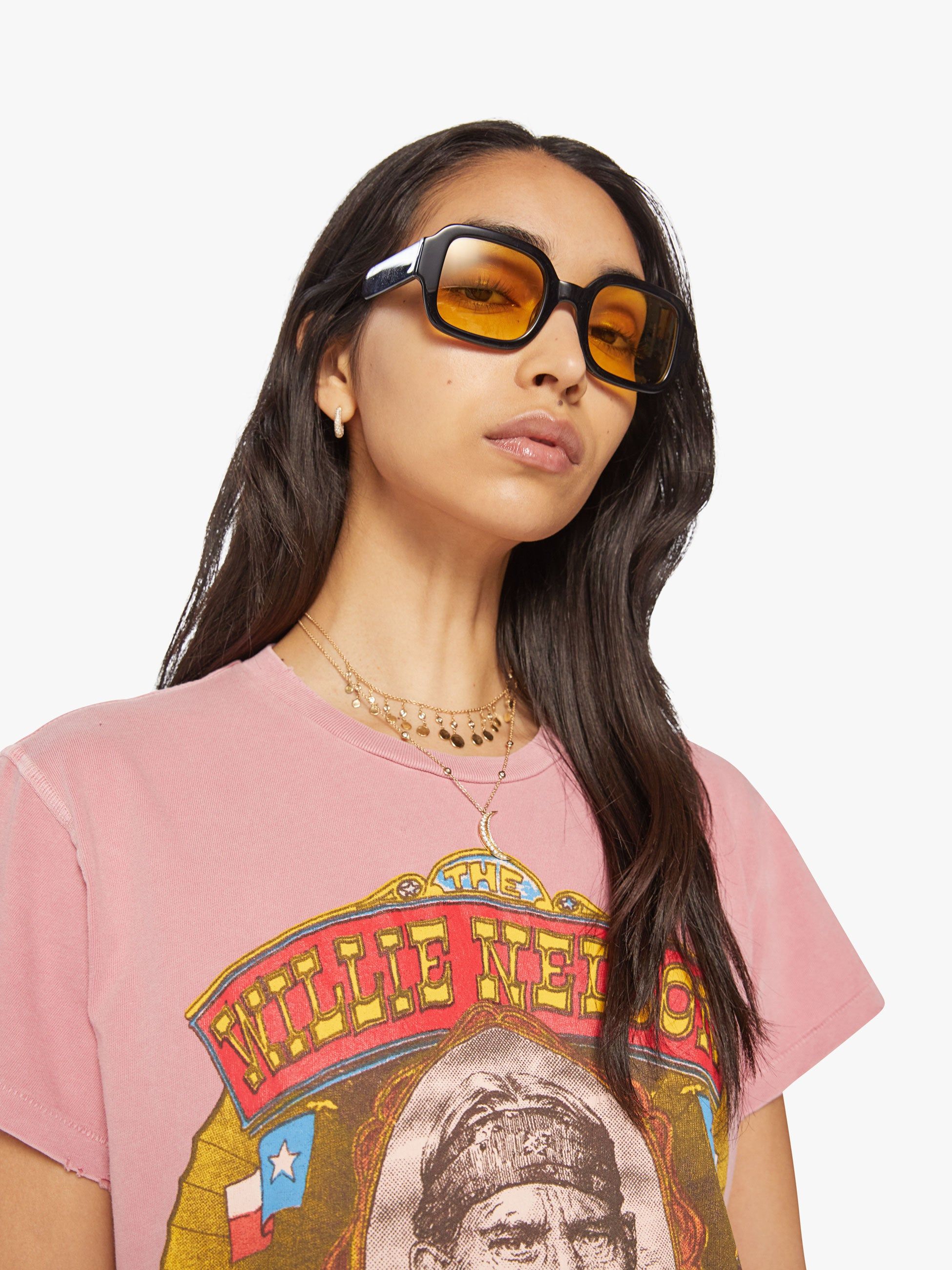 MadeWorn Willie Nelson '78 Tee - Petal sold by MOTHER product image thumbnail 5