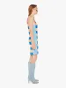 The Chin Ups Mini Dress - Multi Navy Stripe sold by MOTHER