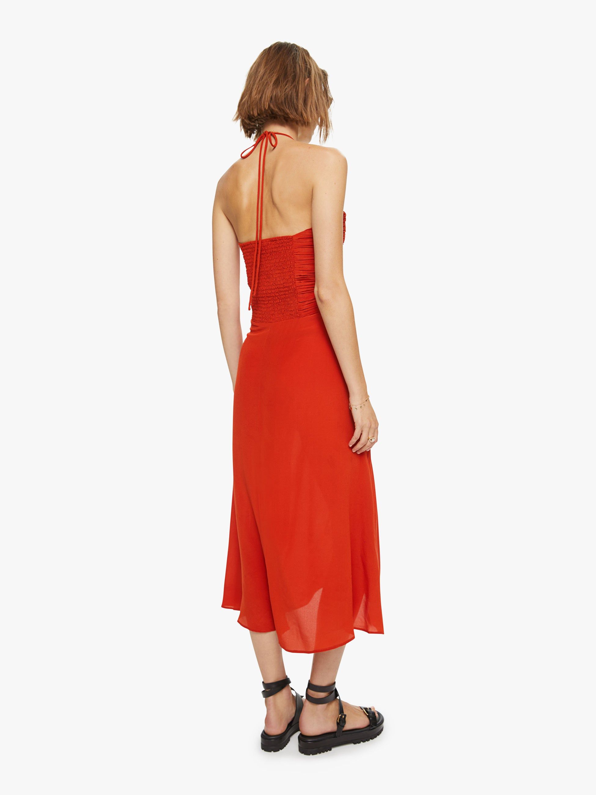 Maria Cher Toribia Midi Dress - Red sold by MOTHER product image thumbnail 4