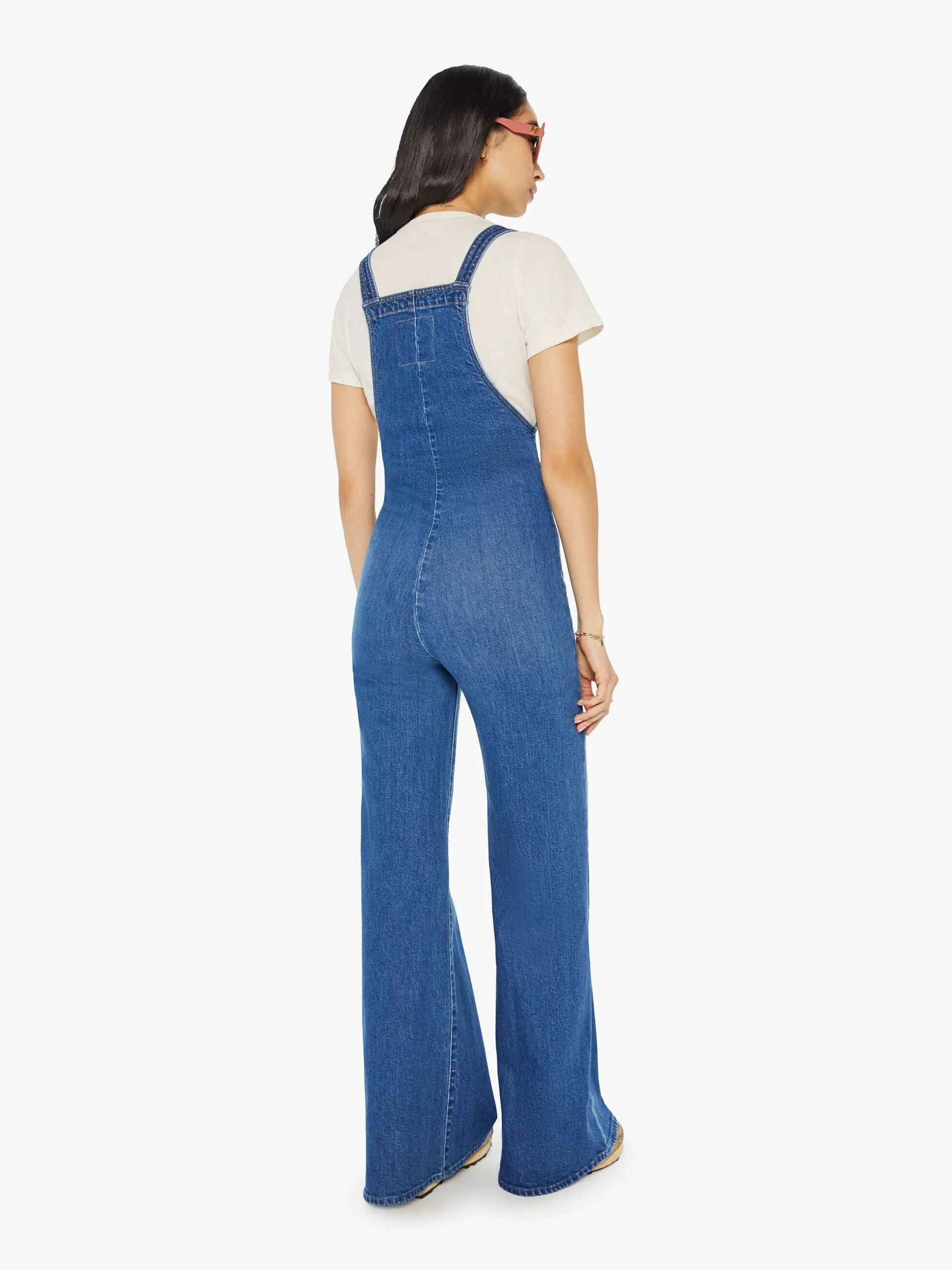 High Waisted Twister Overall Sneak - Punch Buggy sold by MOTHER product image thumbnail 4