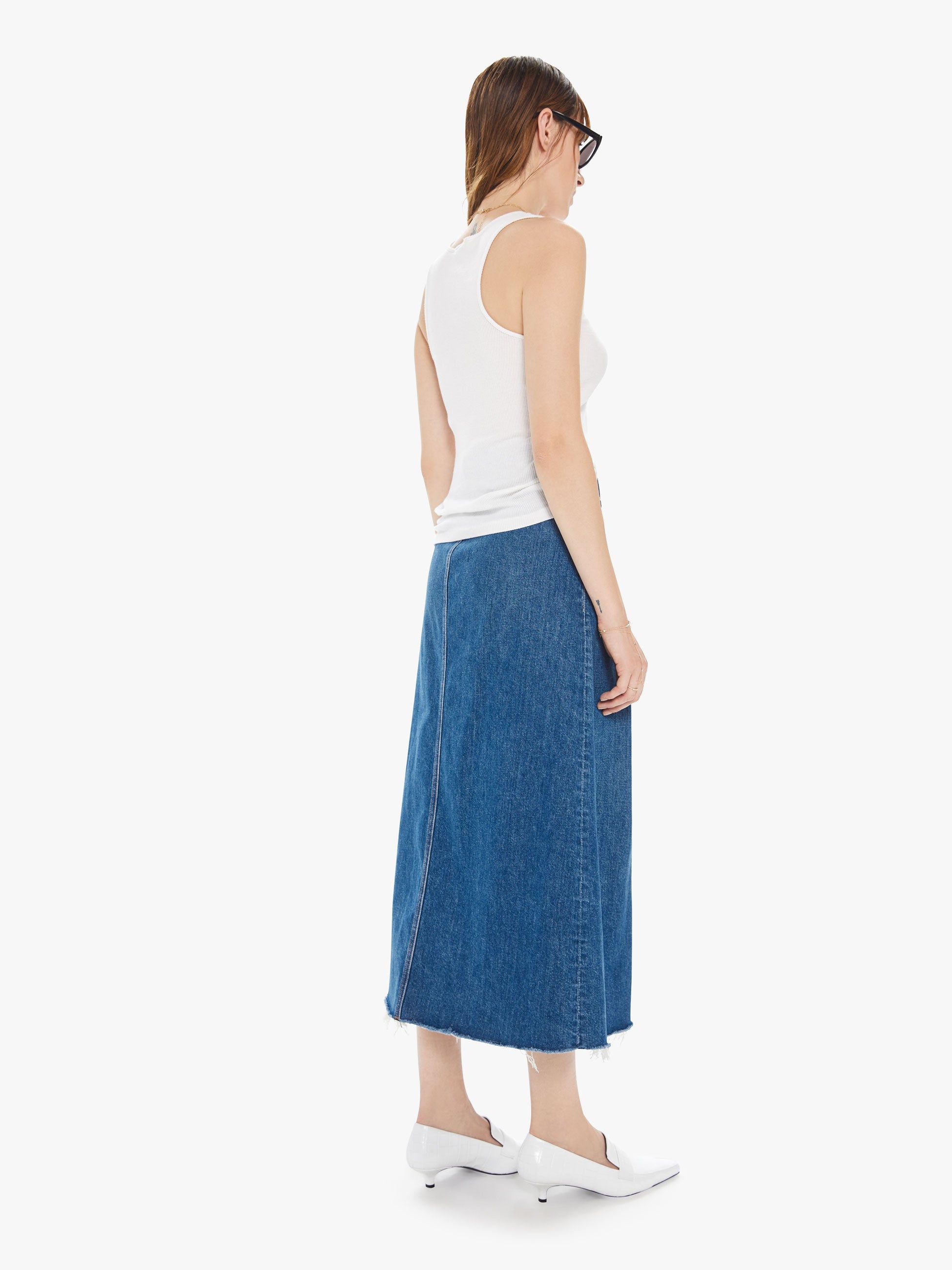 The Pleated Maxi Skirt Fray - Perfect Drug sold by MOTHER product image thumbnail 4
