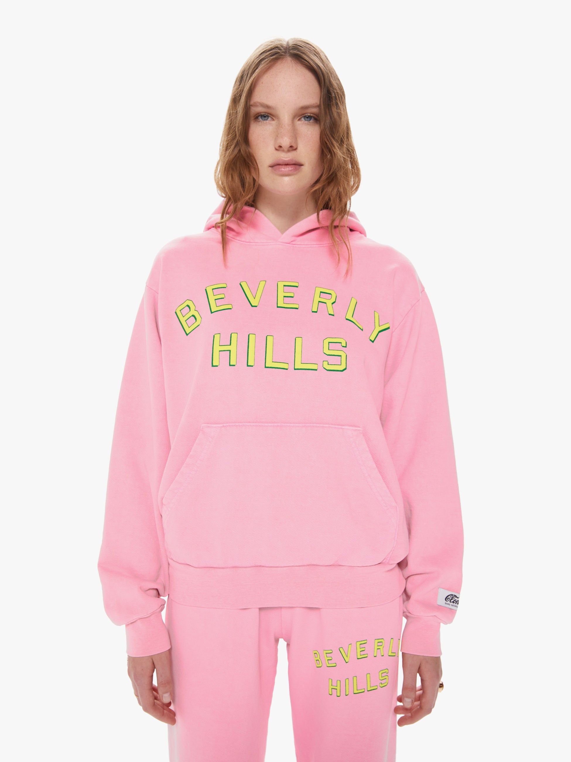 Cloney Beverly Hills Pullover Hoodie - Pink sold by MOTHER