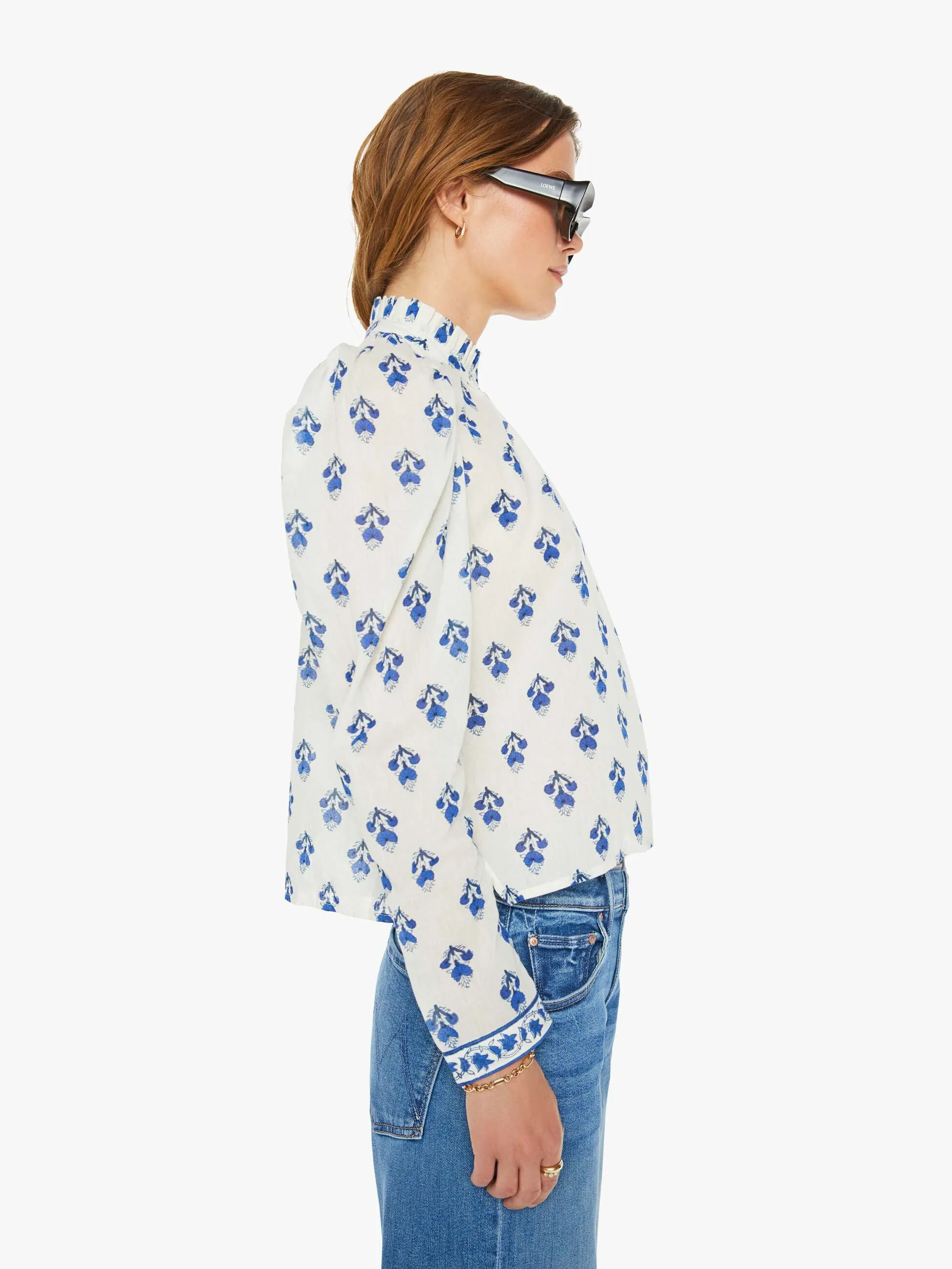 Alix Of Bohemia Artemis Shirt - Indigo Bhutti sold by MOTHER product image thumbnail 3