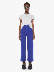 High Waisted Tunnel Vision Ankle - Deep Ultramarine sold by MOTHER