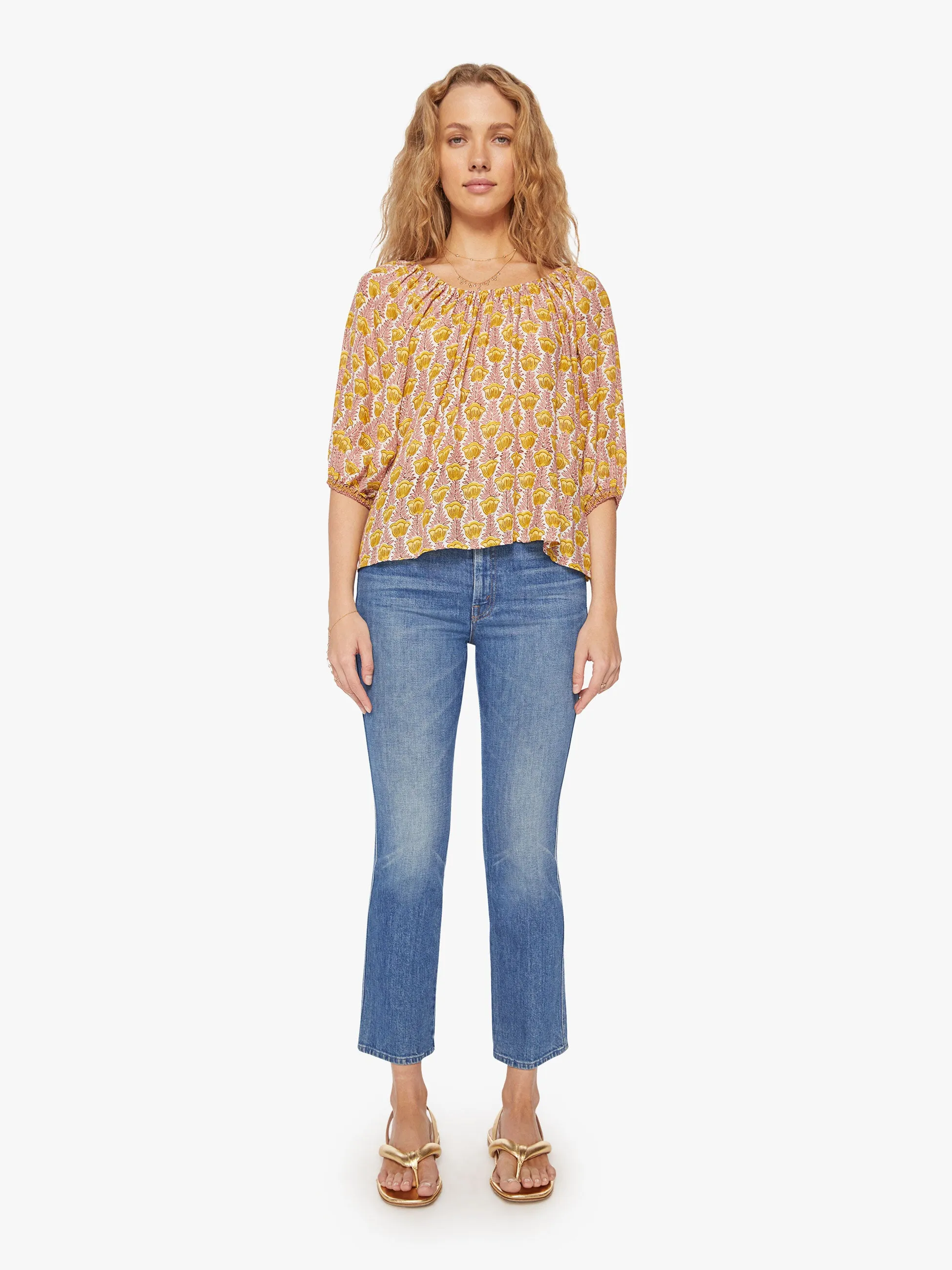 Natalie Martin Ella Top - Tulip Bahamas Pink sold by MOTHER product image thumbnail 5