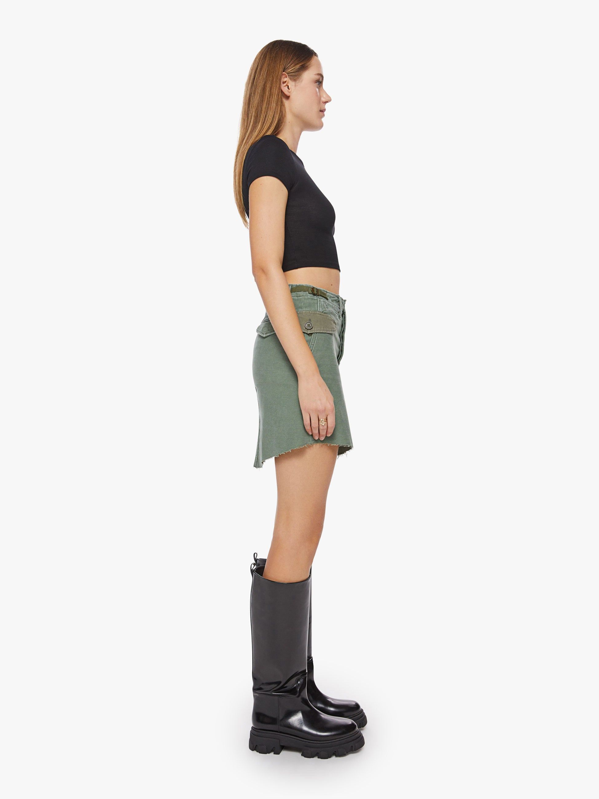 The G.I. Jane Mini Skirt - On The Double sold by MOTHER product image thumbnail 3