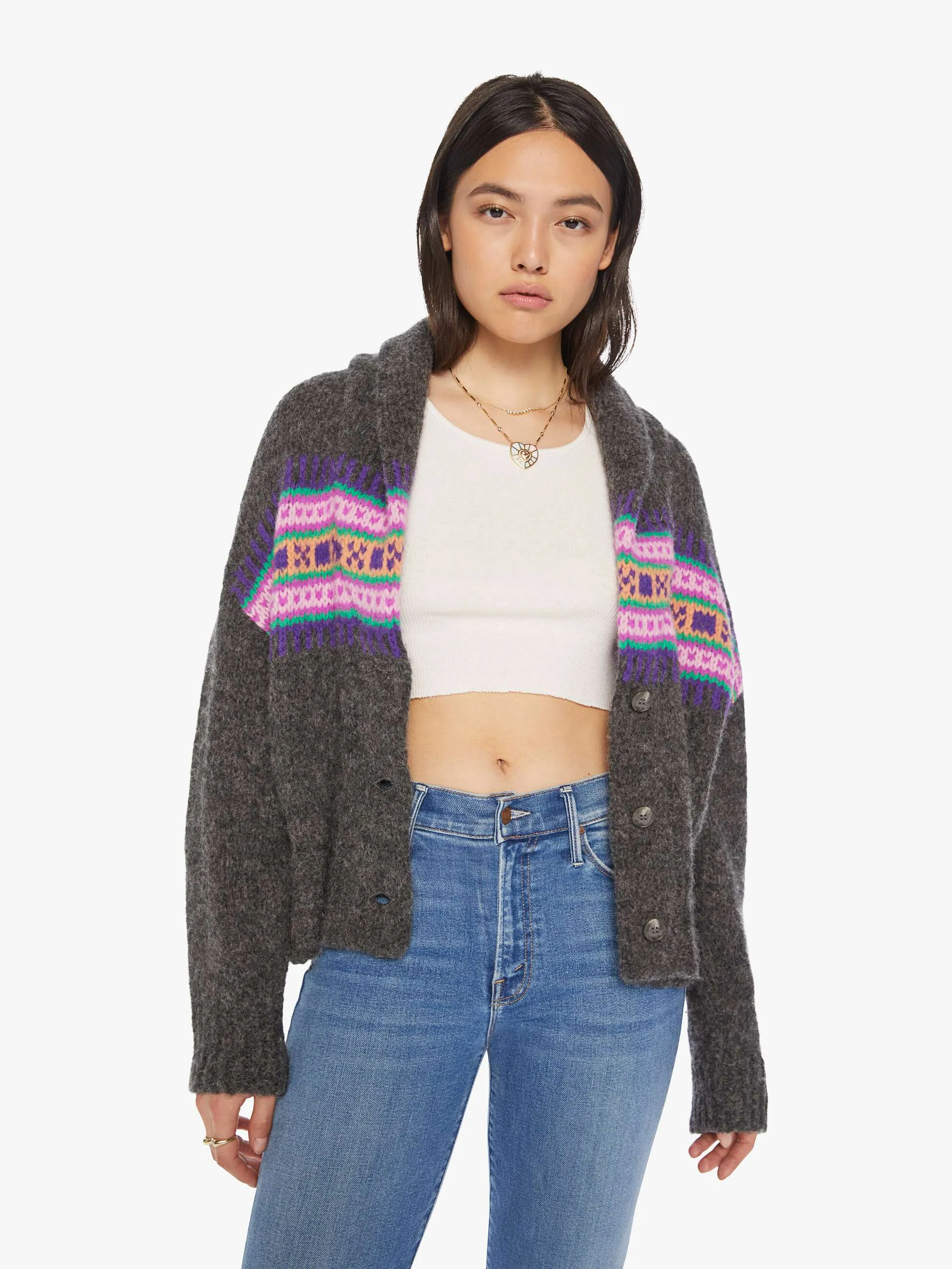 XiRENA Waylon Sweater - Heather Charcoal sold by MOTHER