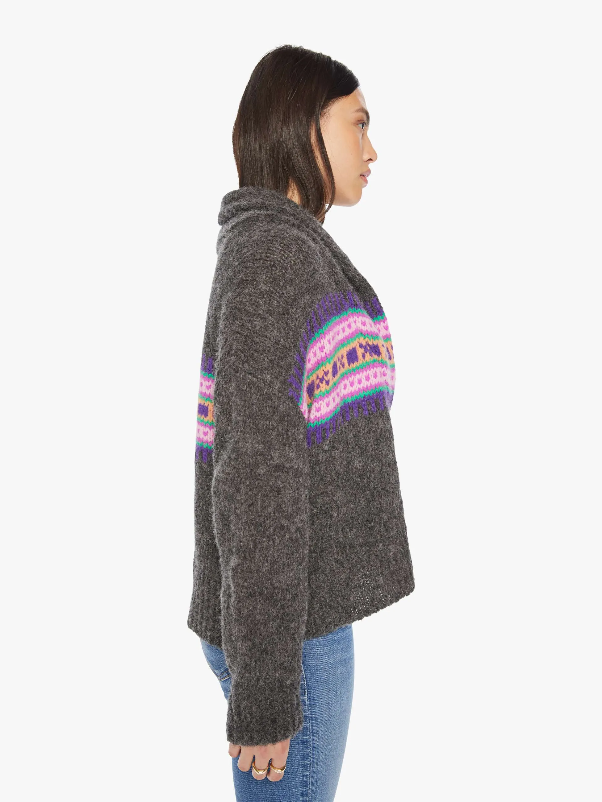 XiRENA Waylon Sweater - Heather Charcoal sold by MOTHER product image thumbnail 3