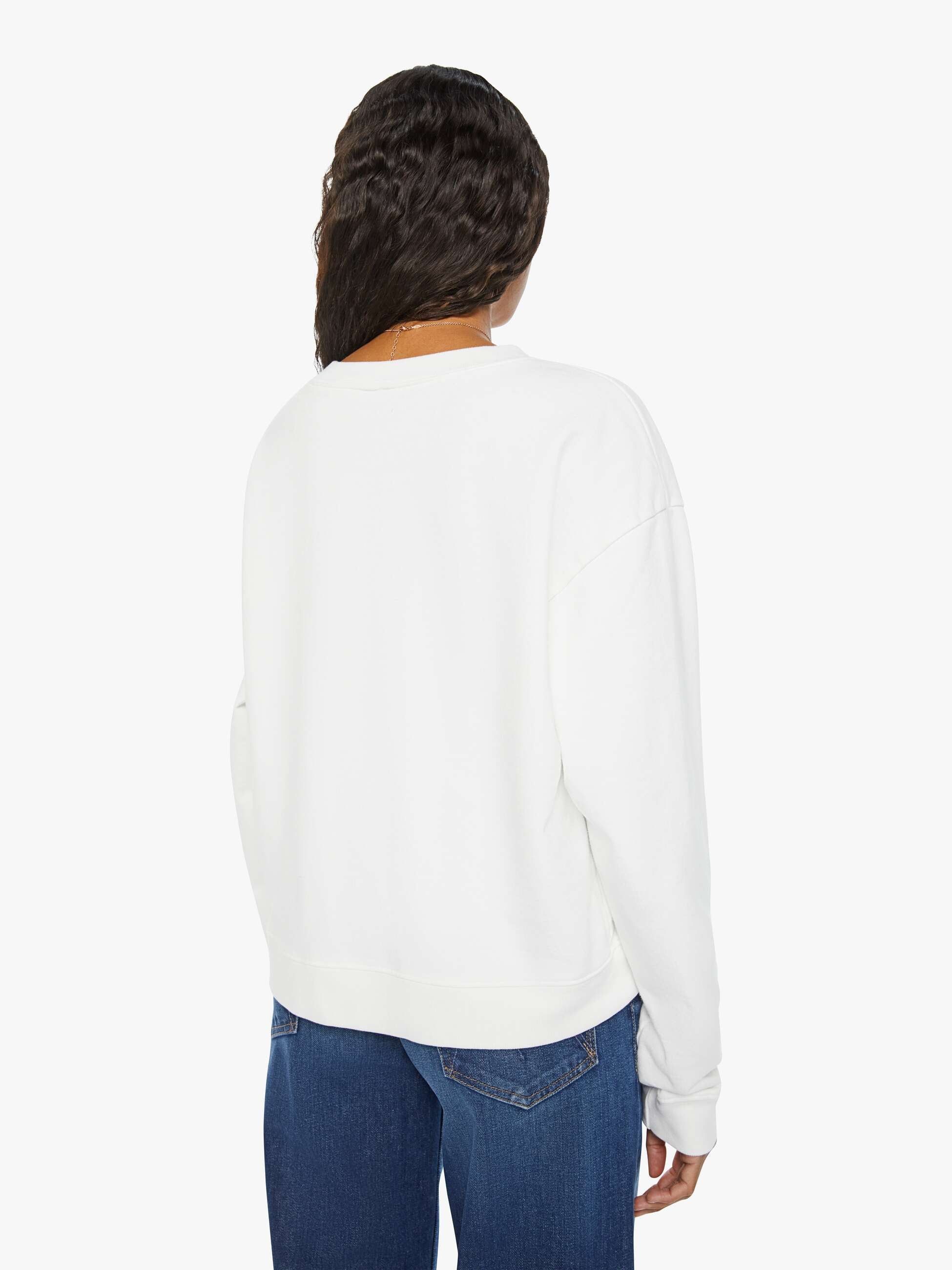 Unfortunate Portrait Lucky Shirt Womens Sweatshirt - White sold by MOTHER product image thumbnail 3
