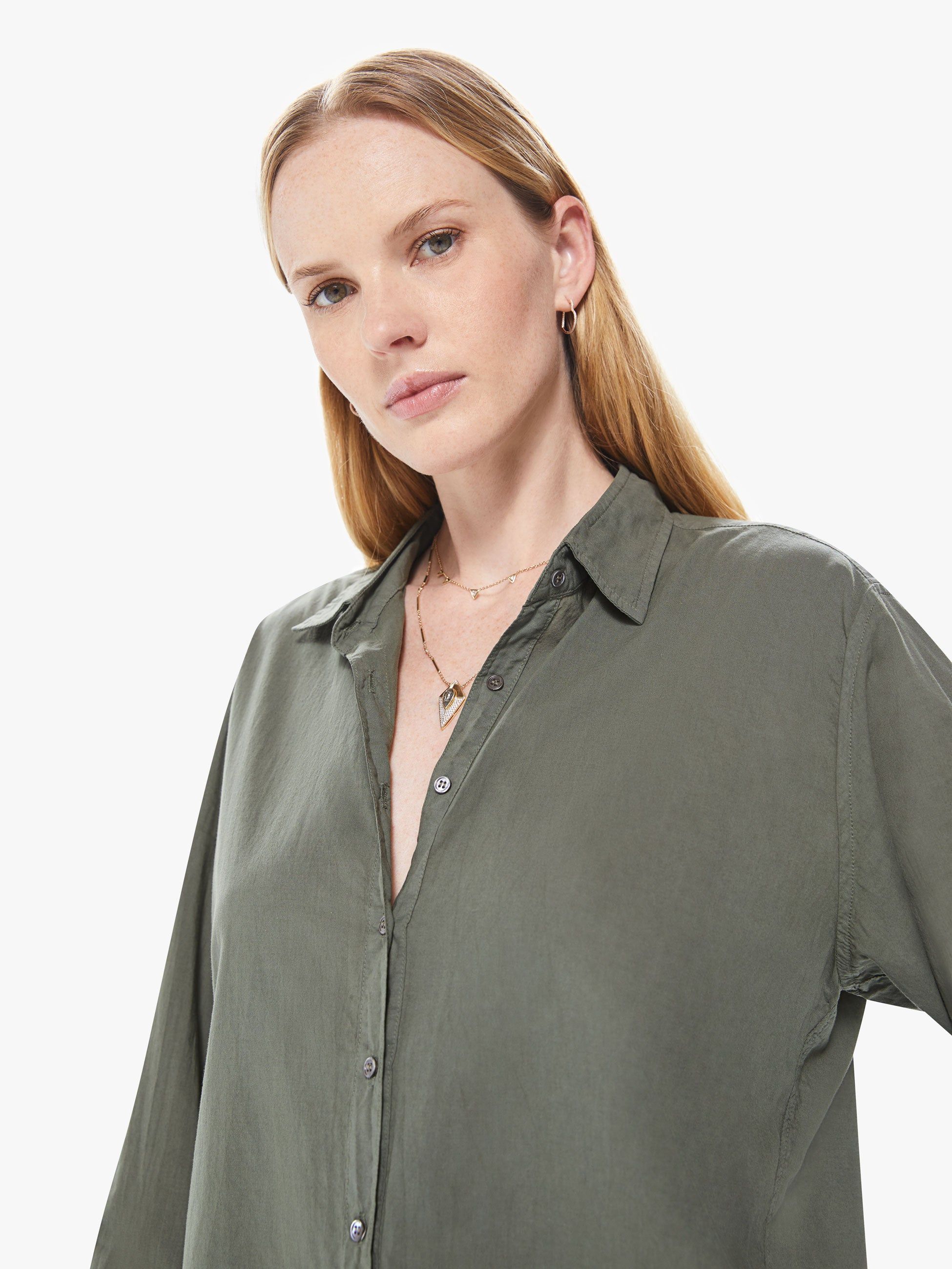 XiRENA Beau Shirt - Dark Sage sold by MOTHER product image thumbnail 6
