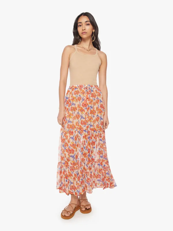Natalie Martin Sierra Skirt - Water Color Clementine made by MOTHER