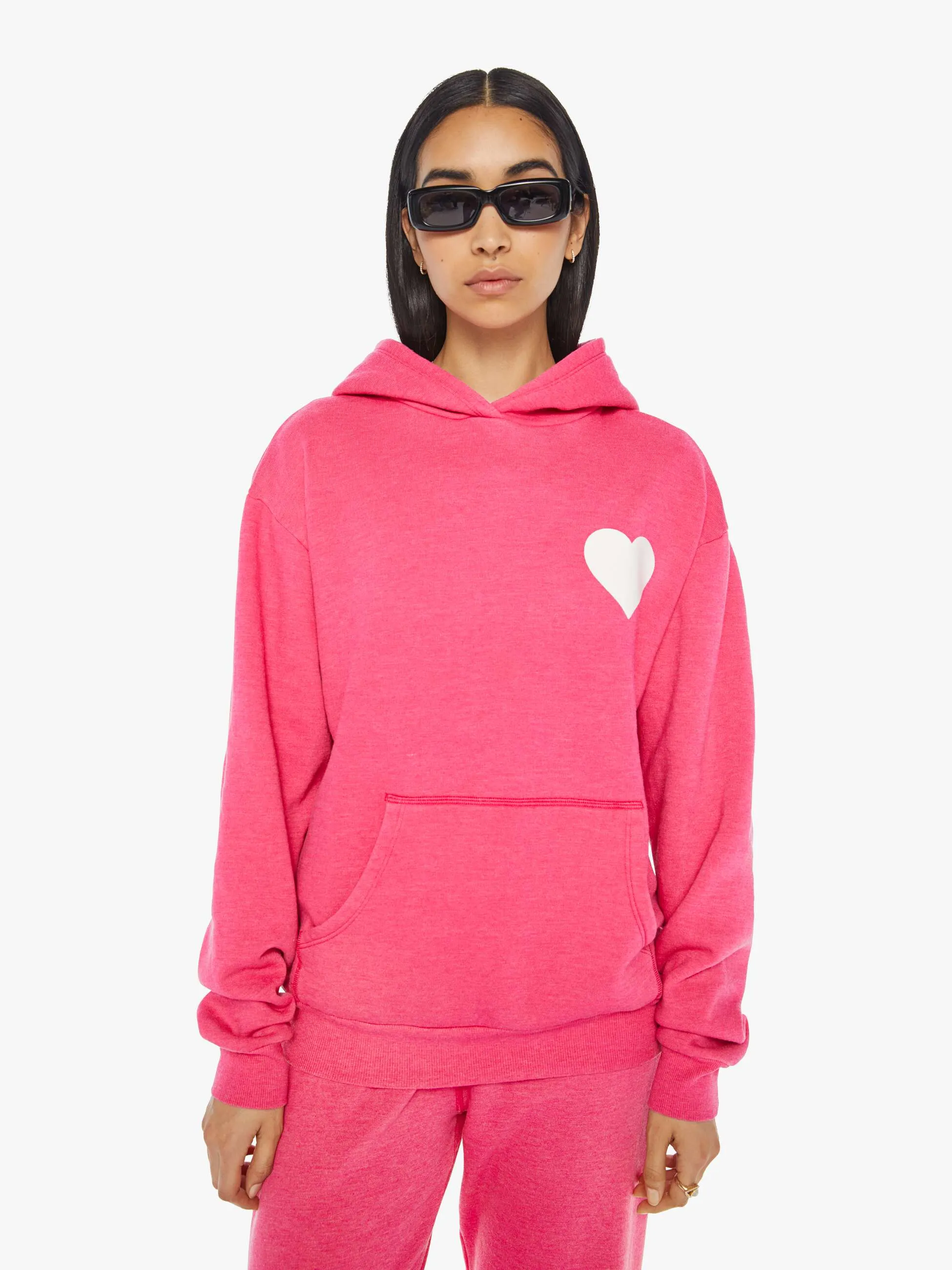 SPRWMN Heart Hoodie - Hot Pink sold by MOTHER product image thumbnail 2