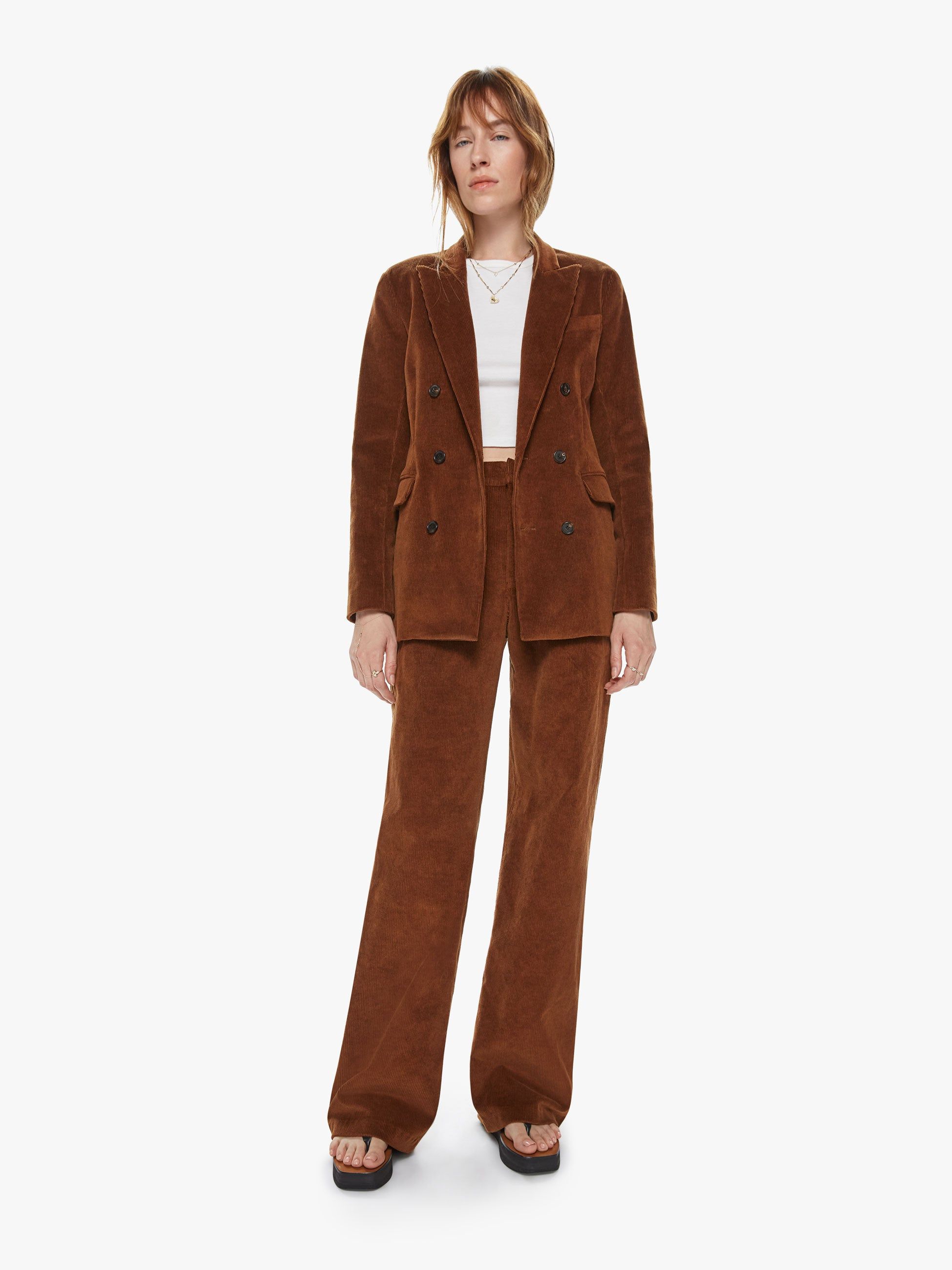 SPRWMN Blazer - Dark Cognac sold by MOTHER product image thumbnail 5