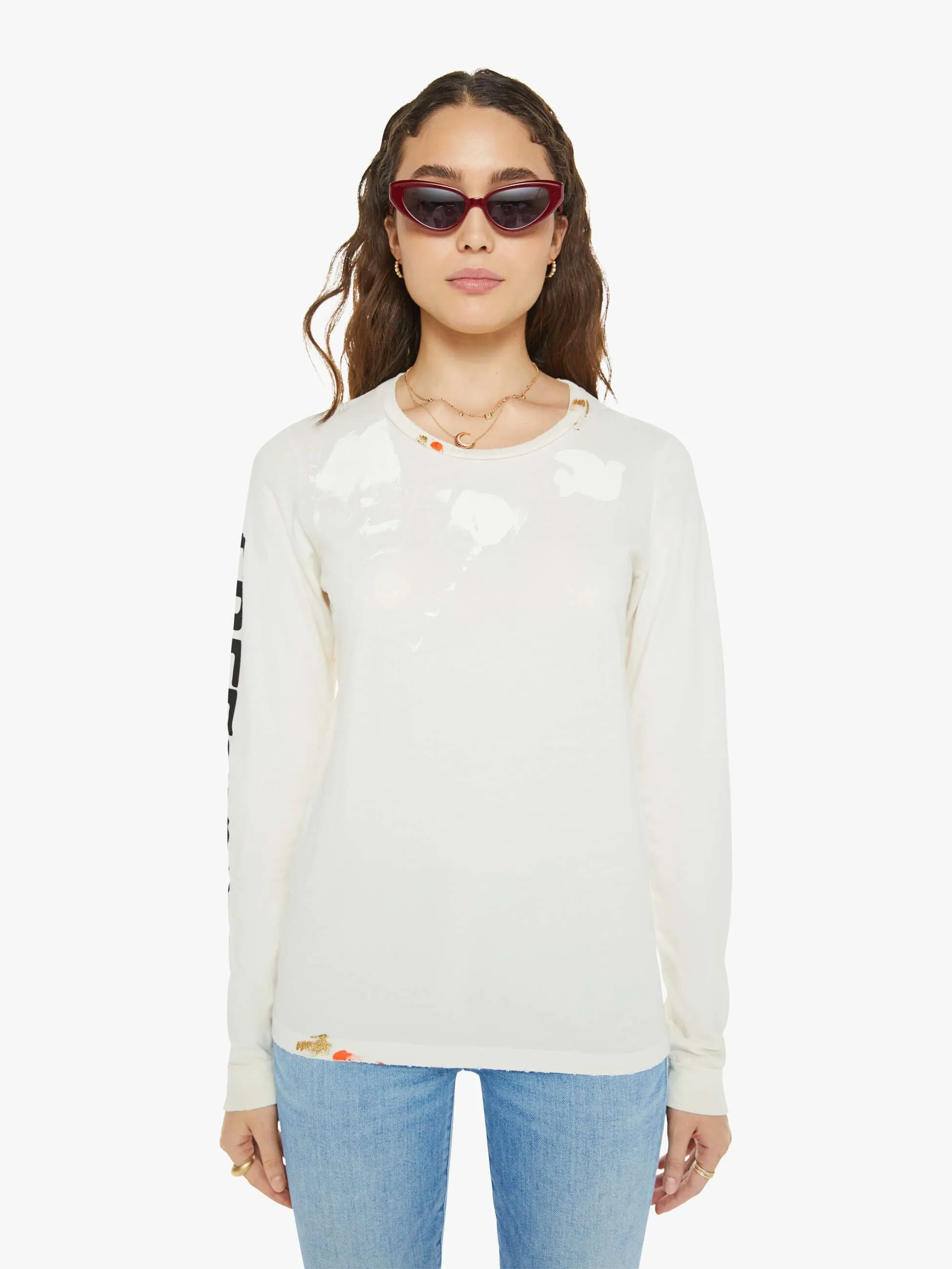 FREECITY ARTISTSWANTED PAINT SUPERVINTAGE Longsleeve T - Supervintage White sold by MOTHER product image thumbnail 2