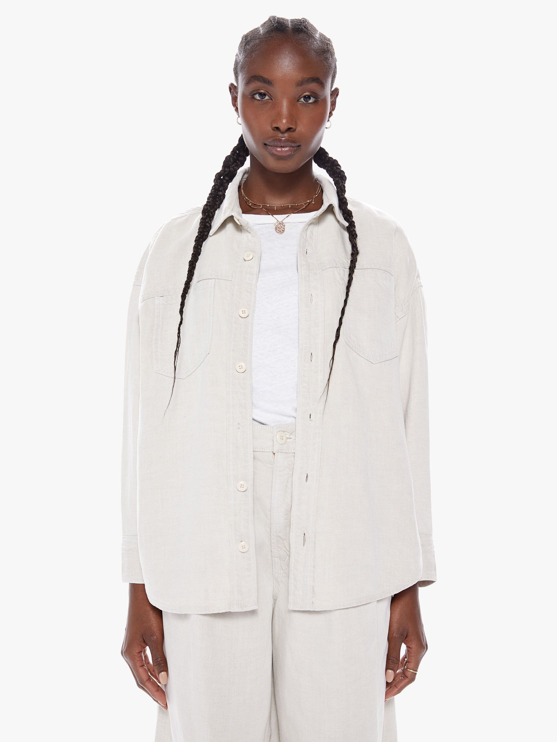 The Piece Of Work Shirt - White Smoke sold by MOTHER product image thumbnail 2