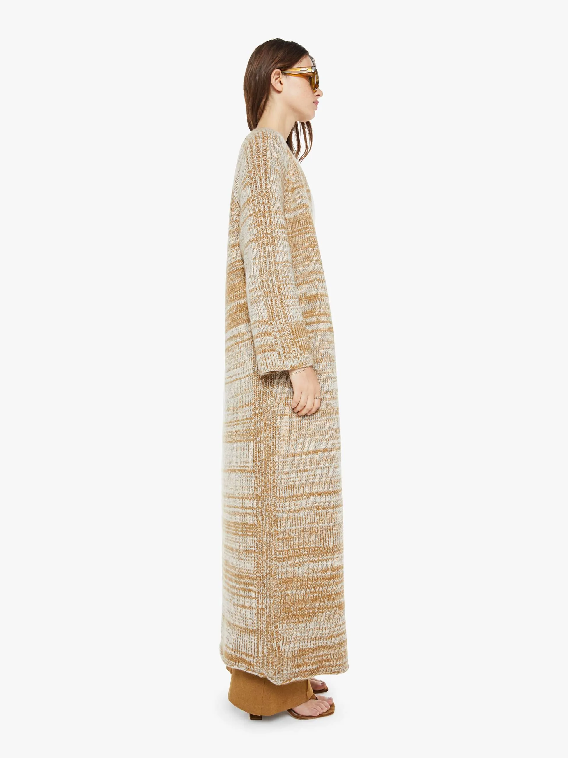 SABLYN Mercedes Drama Duster W/ Rib - Gold Horchata sold by MOTHER product image thumbnail 3