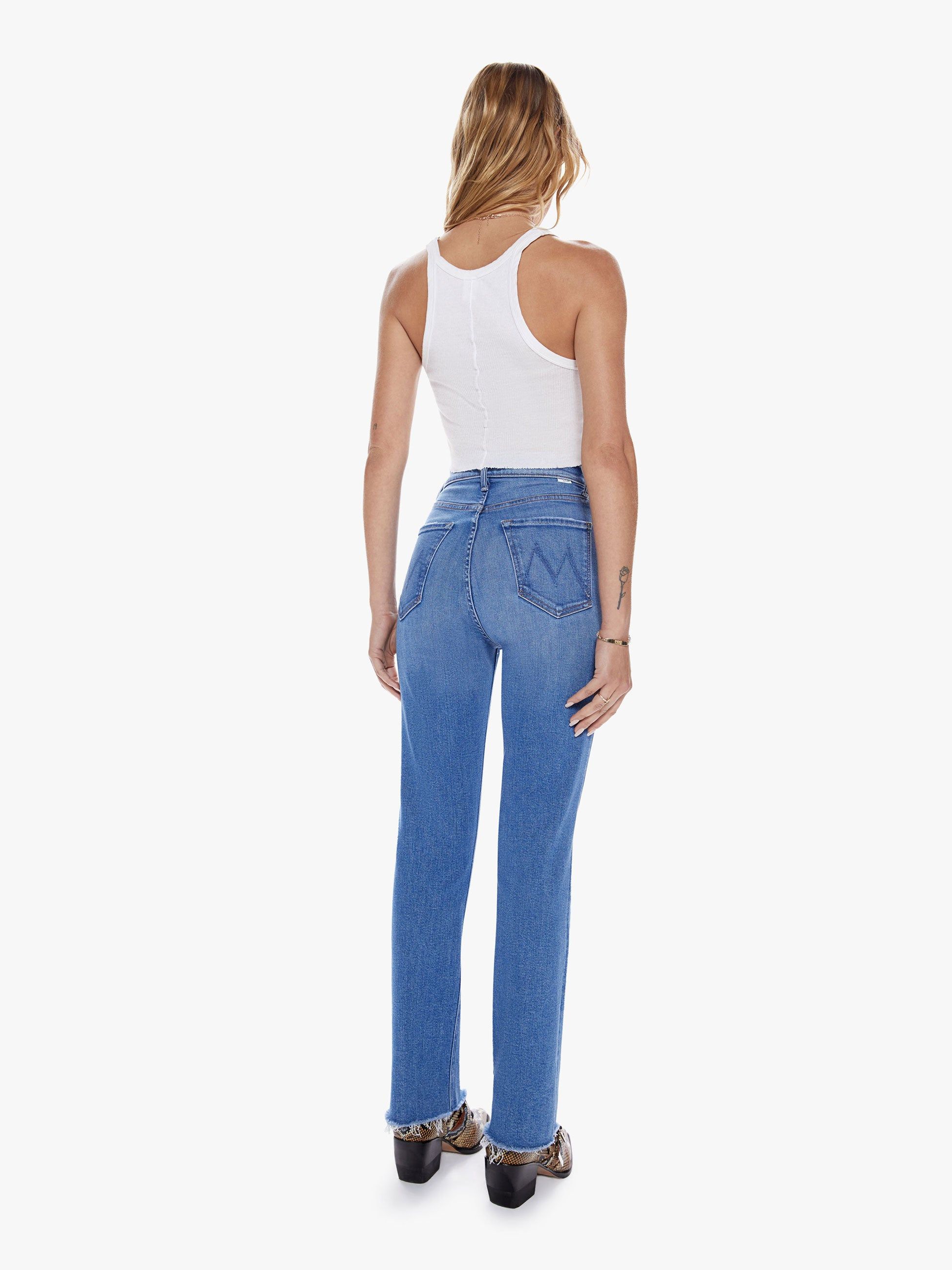 The Tripper Ankle Fray - Layover sold by MOTHER