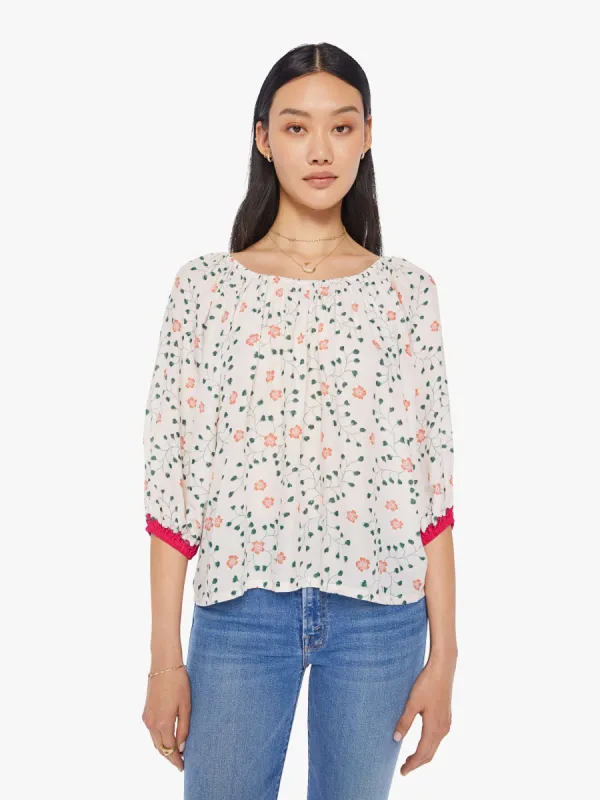 Natalie Martin Ella Top - Pinwheel Cotton sold by MOTHER