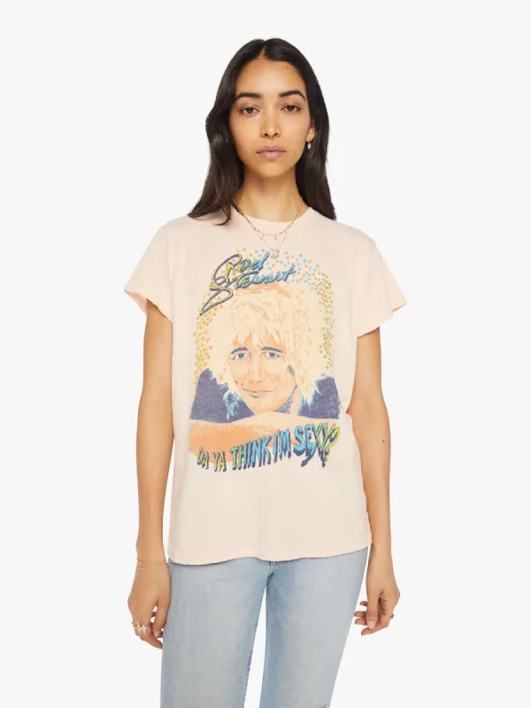 MadeWorn Rod Stewart Tee - Pink Pigment sold by MOTHER