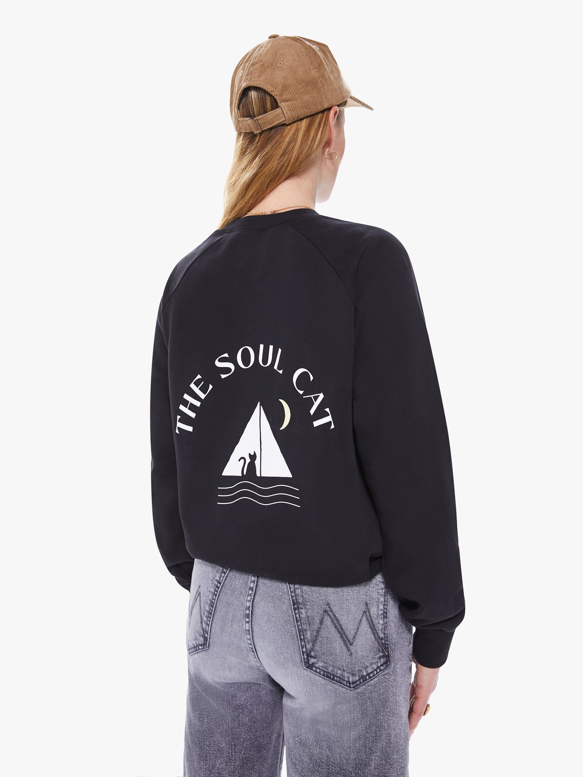 La Paz Cunha Sweatshirt - The Soul Cat Black sold by MOTHER