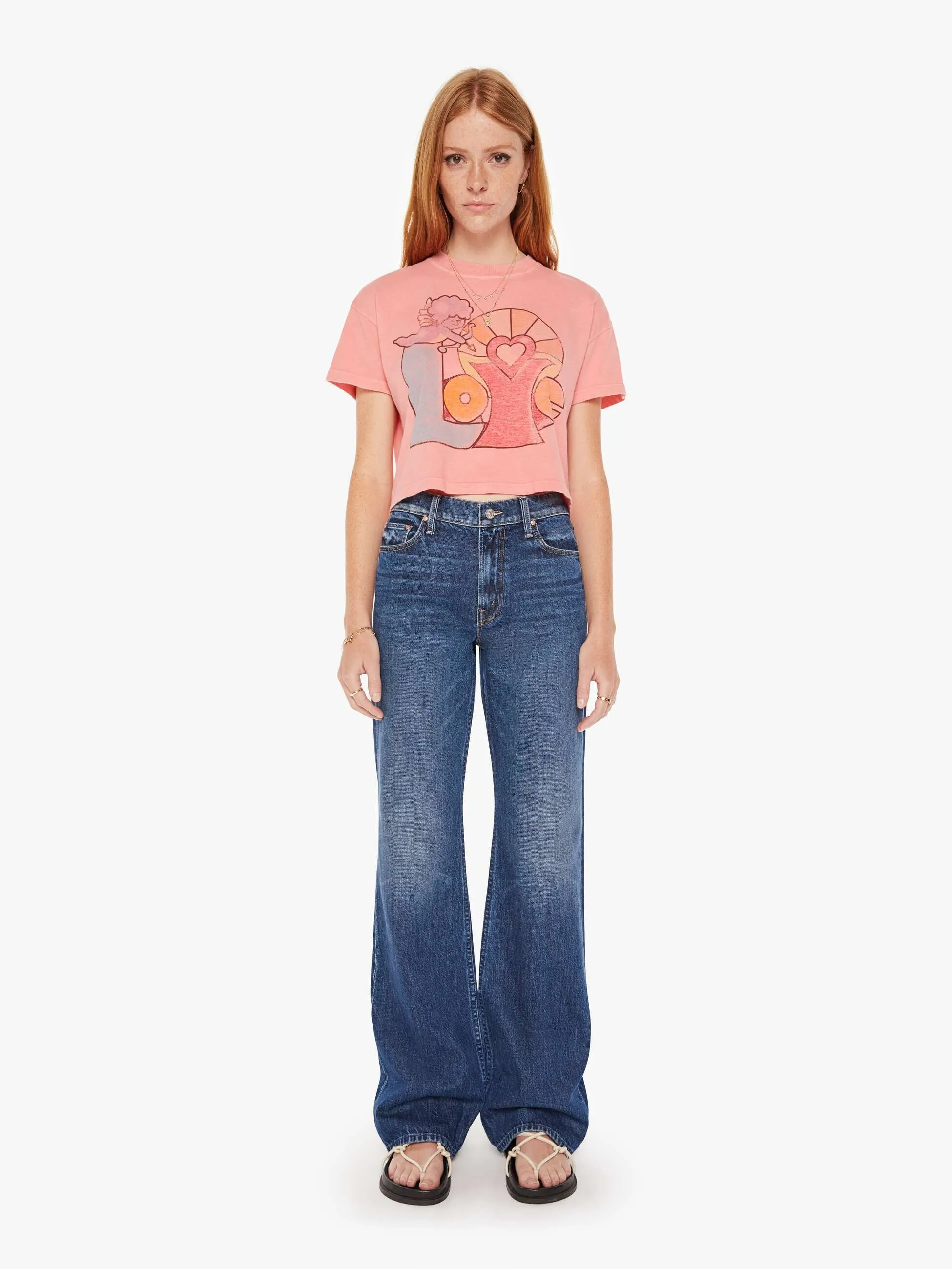 The Grab Bag Crop Tee - Love Cupid sold by MOTHER product image thumbnail 5