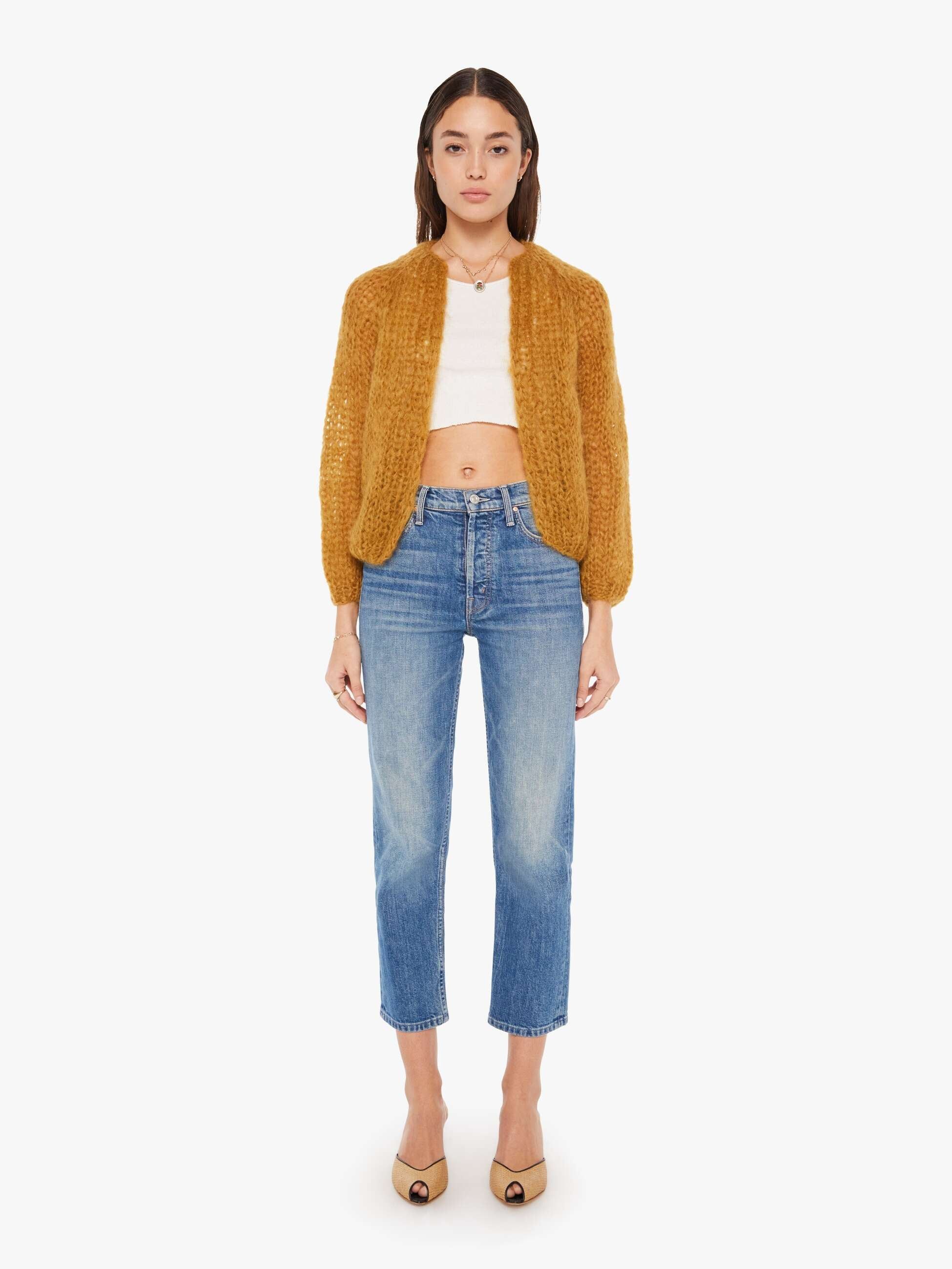 Maiami Mohair Small Cardigan - Hay sold by MOTHER product image thumbnail 5