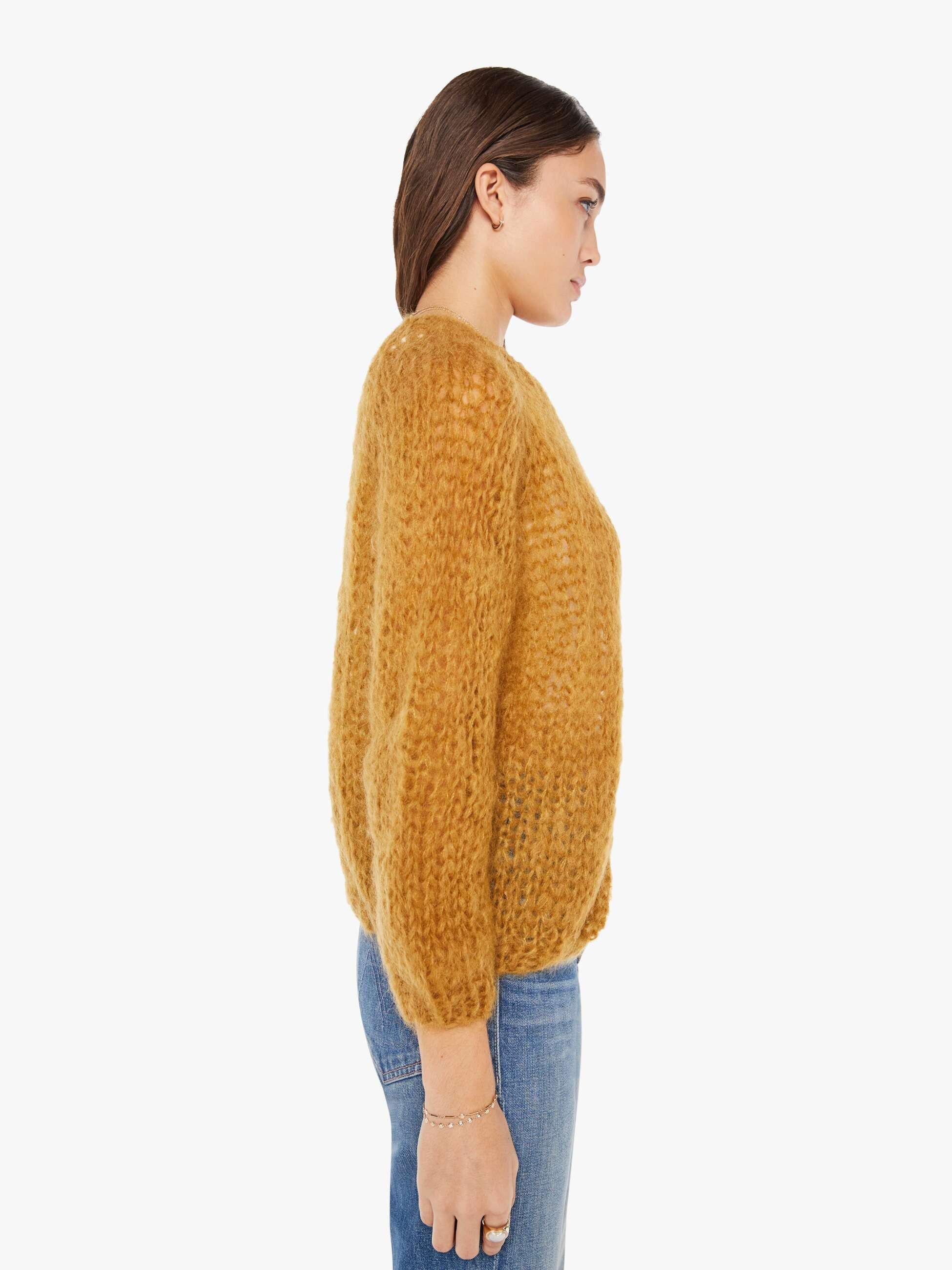 Maiami Mohair Small Cardigan - Hay sold by MOTHER product image thumbnail 3