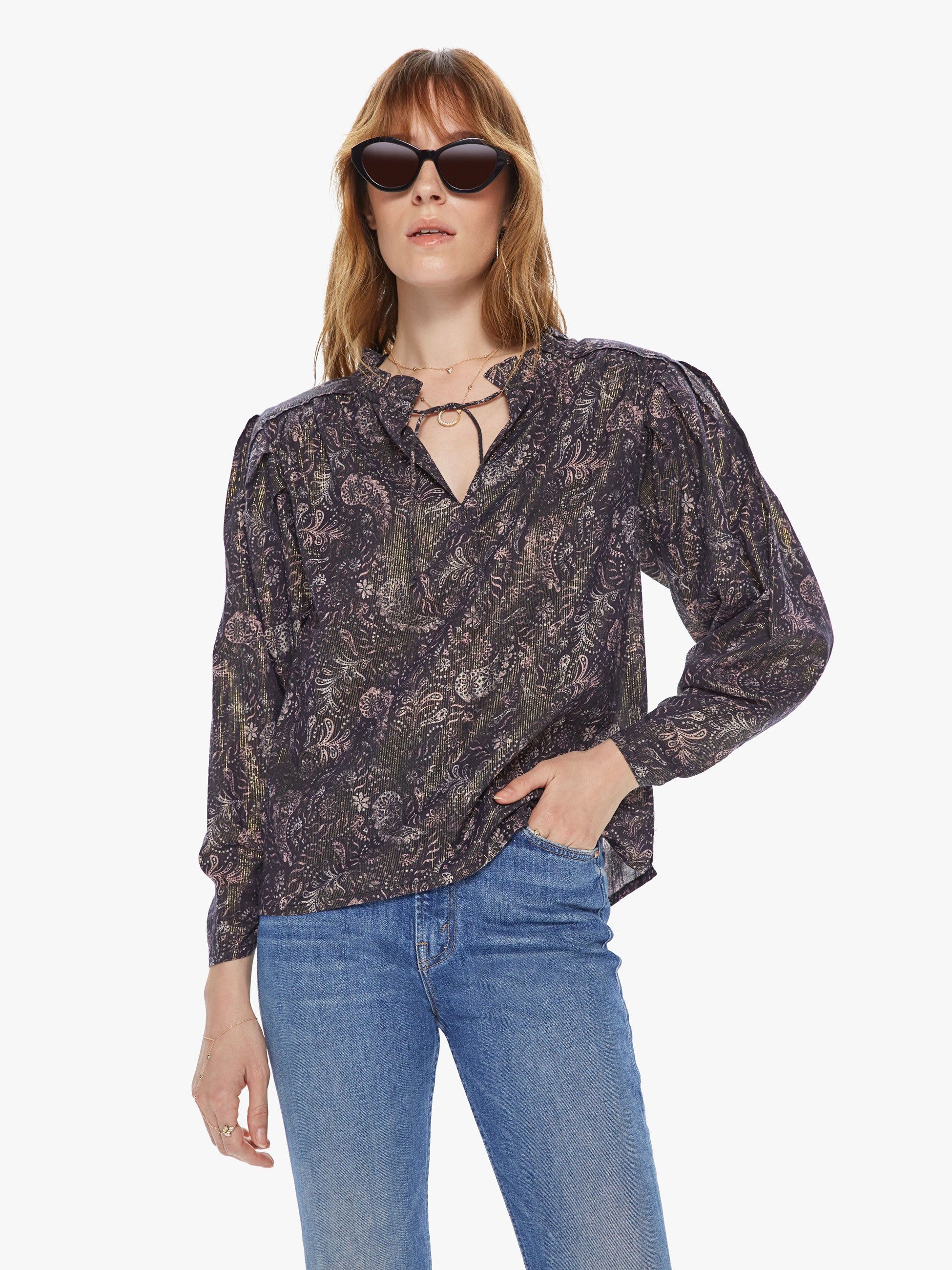 Maria Cher Luna Top - Alicante Dark sold by MOTHER product image thumbnail 2