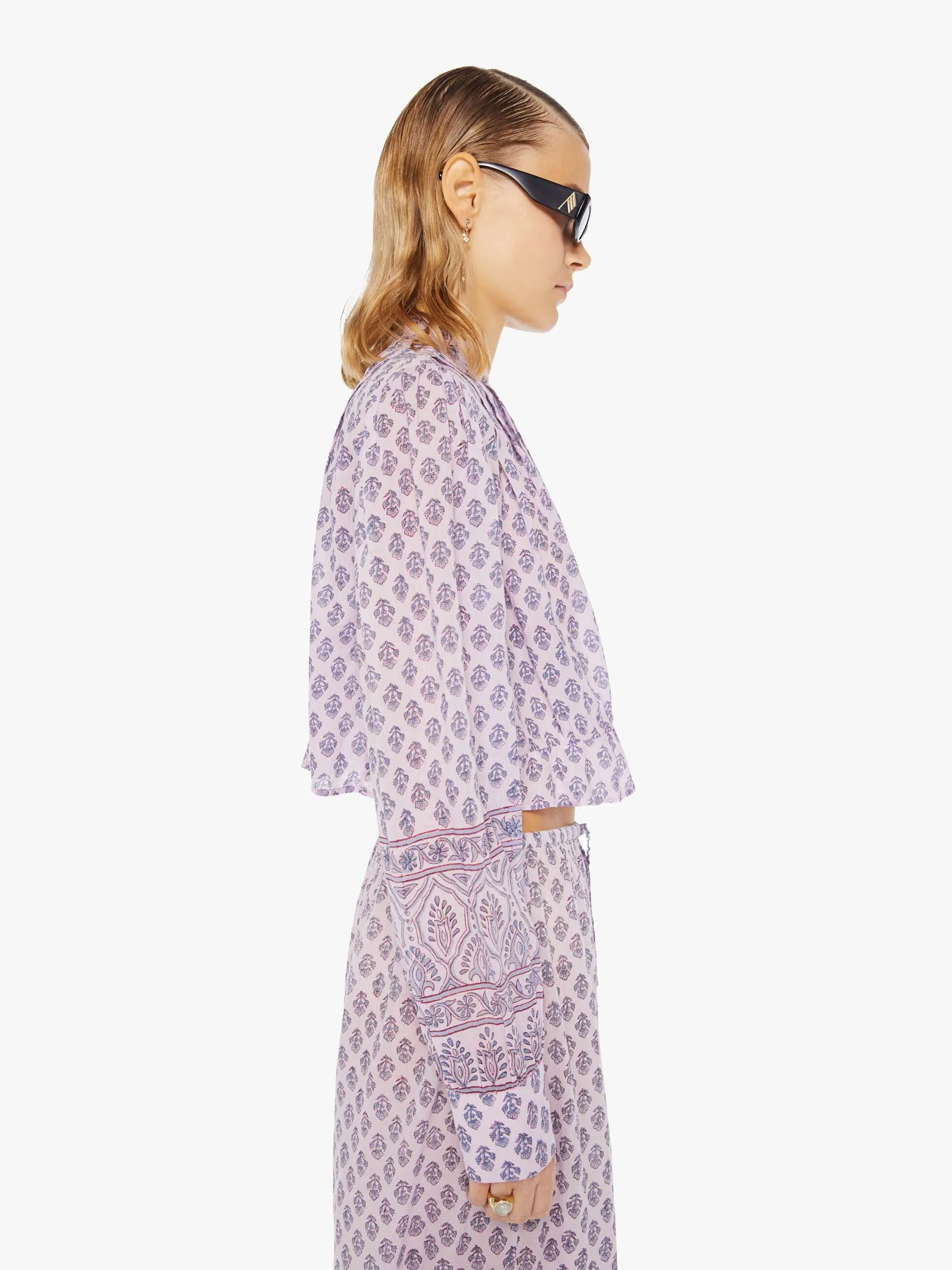 Alix Of Bohemia Ryland Top - Purple Lilac sold by MOTHER product image thumbnail 3