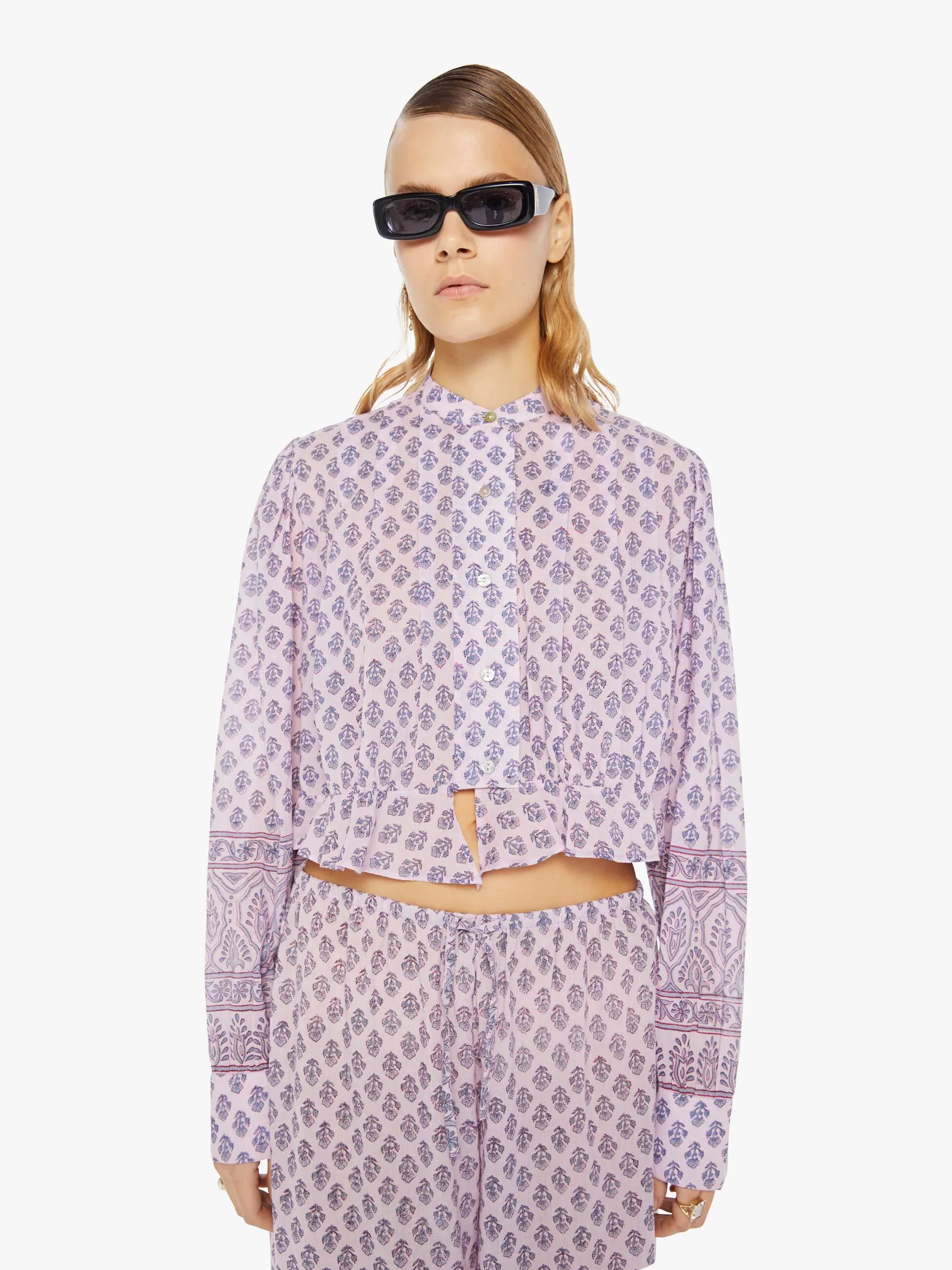 Alix Of Bohemia Ryland Top - Purple Lilac sold by MOTHER