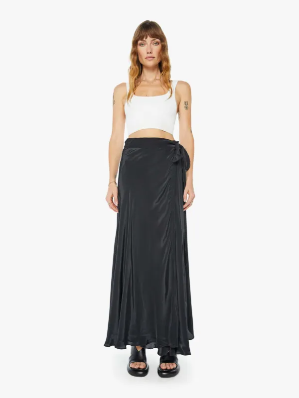 Maria Cher Luna Wrap Skirt - Black sold by MOTHER