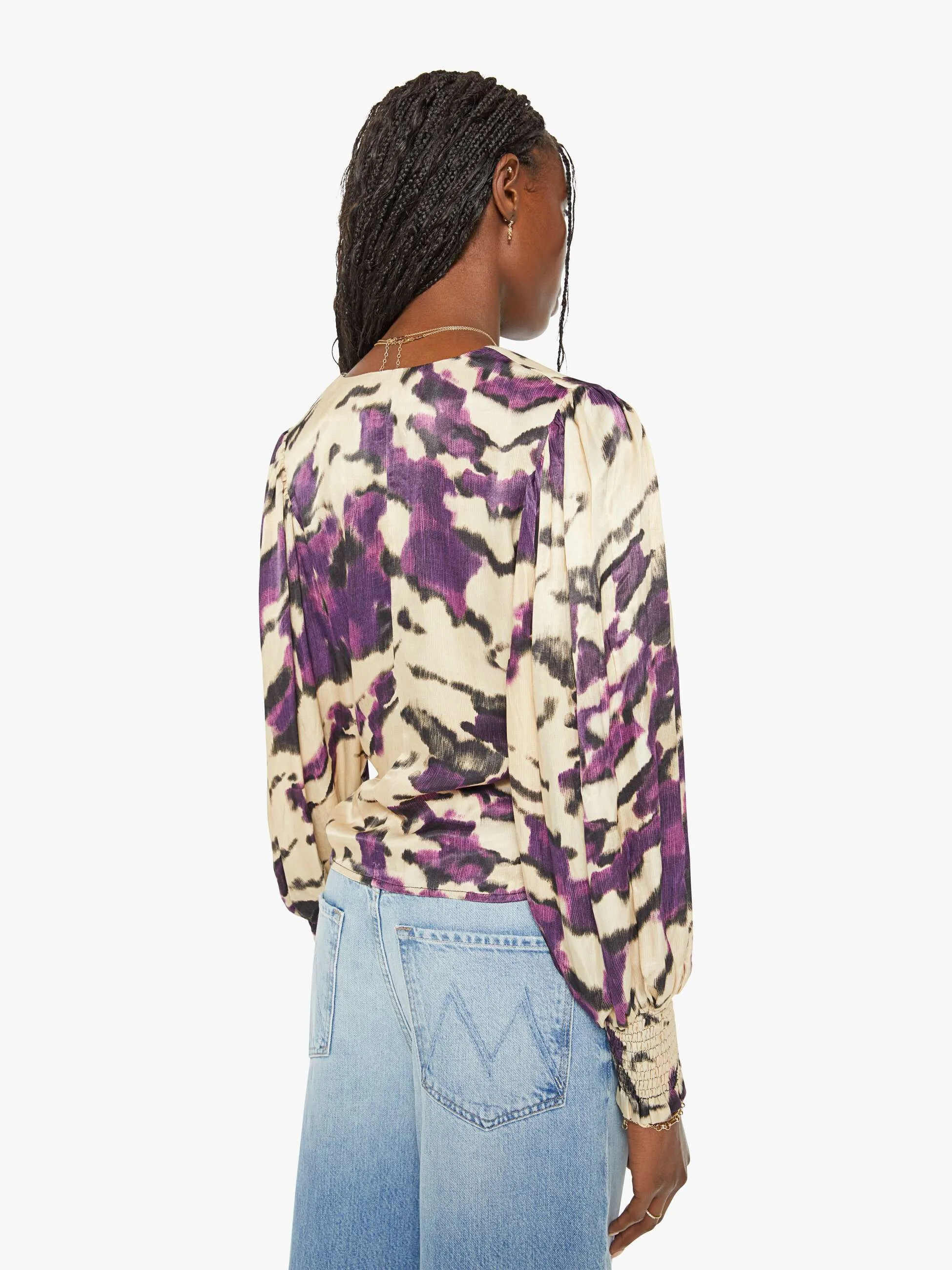 Maria Cher Auka Top - Wild Violet sold by MOTHER product image thumbnail 3