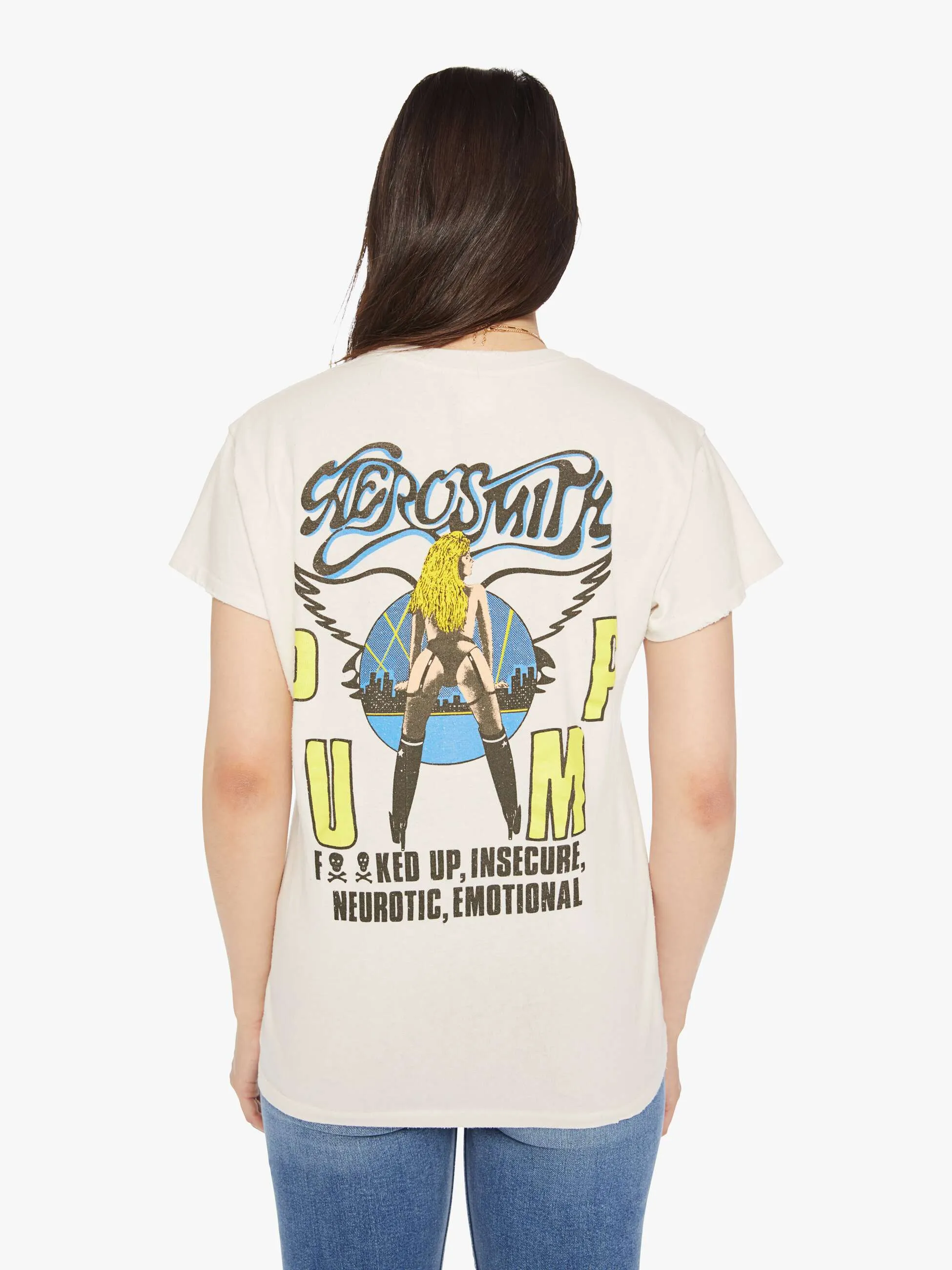MadeWorn Aerosmith 1990 Tee - Vintage White sold by MOTHER product image thumbnail 4