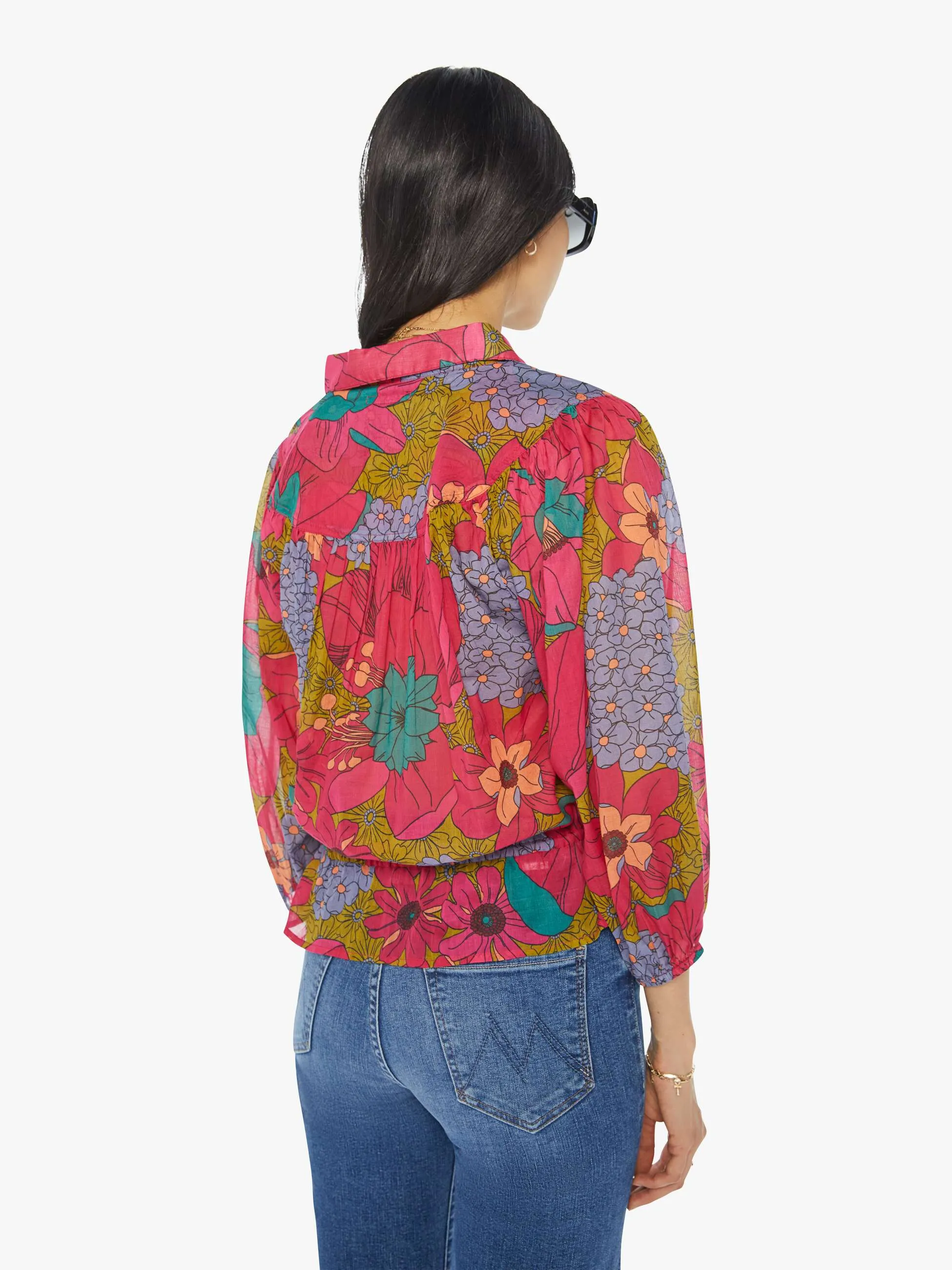 The Wasting Time Henley - Psychic Floral sold by MOTHER product image thumbnail 3