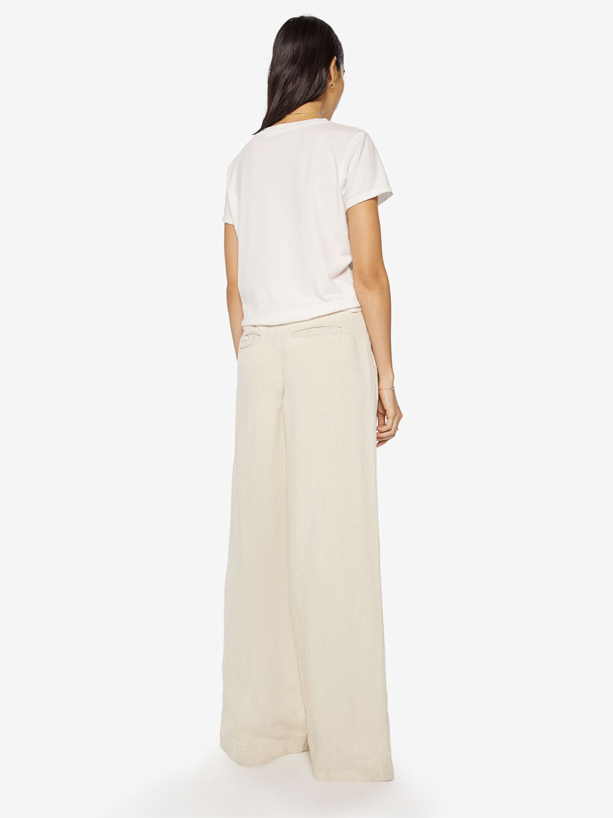 High Waisted Pouty Prep Heel - White Smoke sold by MOTHER product image thumbnail 3