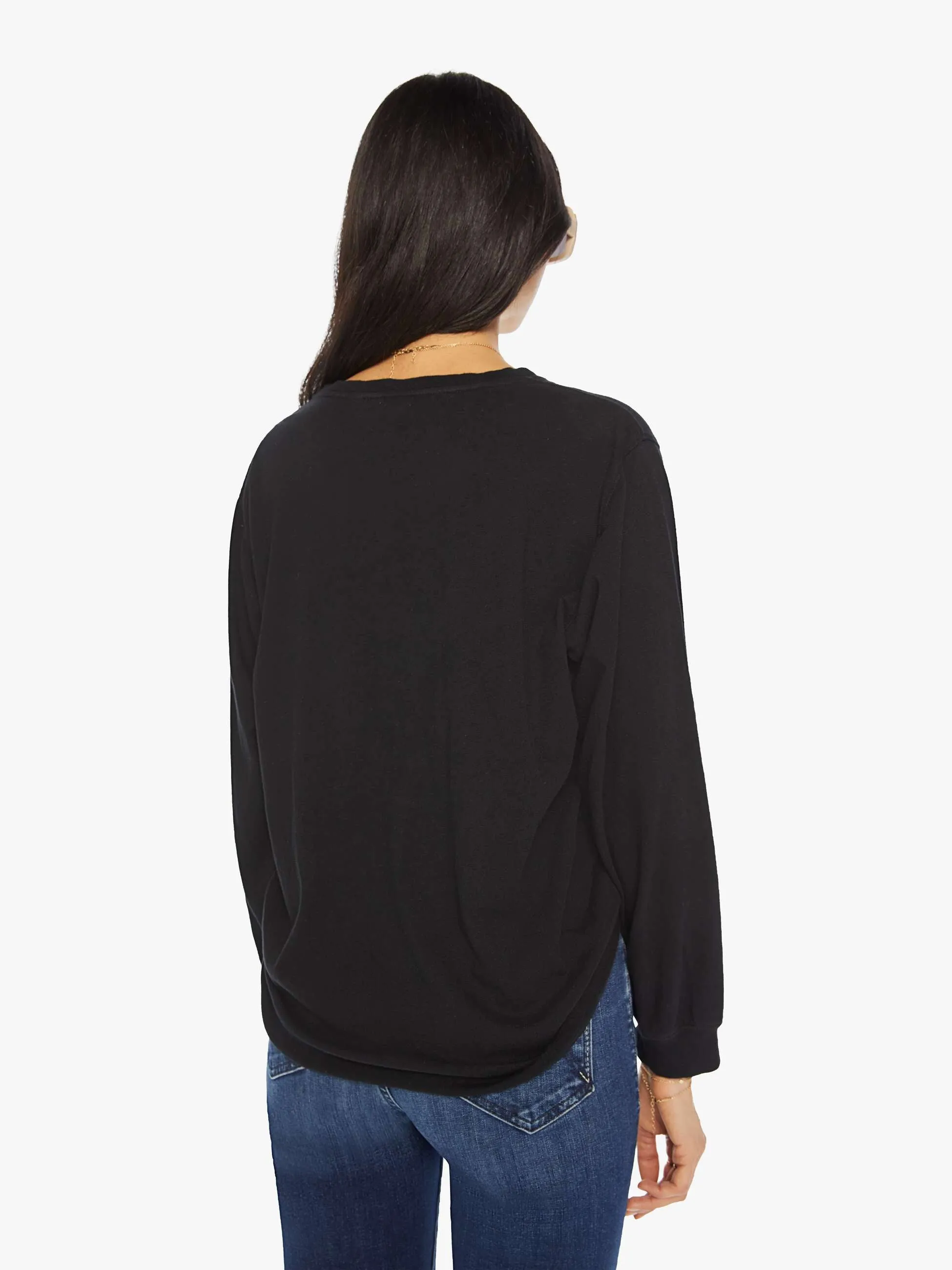 The Long Sleeve Rowdy - Black sold by MOTHER product image thumbnail 4
