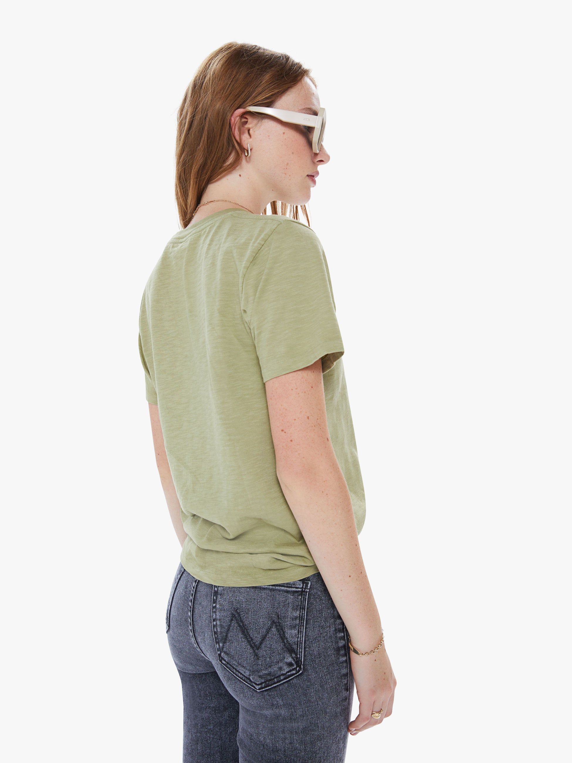 Velva Sheen Rolled Short Sleeve Tee - V Green sold by MOTHER product image thumbnail 4