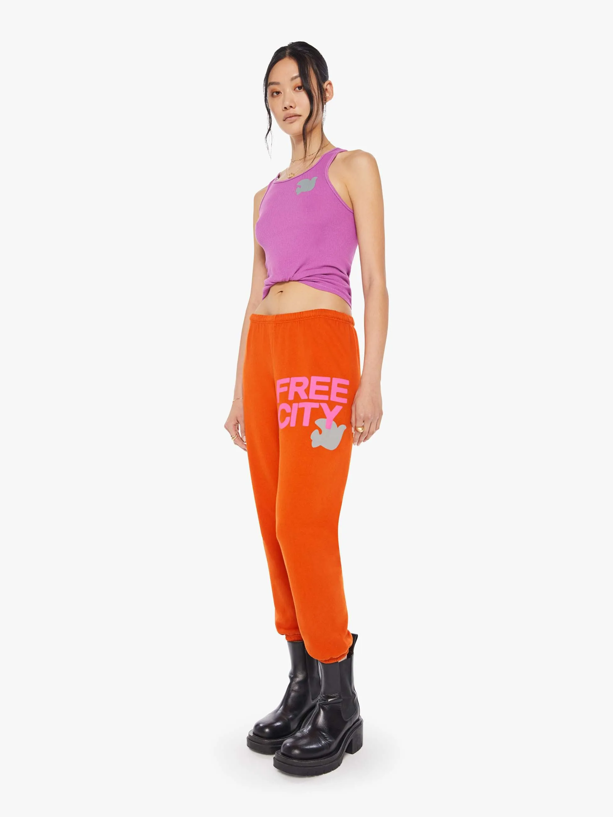 FREECITY Large Sweatpant - Orange Plant sold by MOTHER product image thumbnail 4