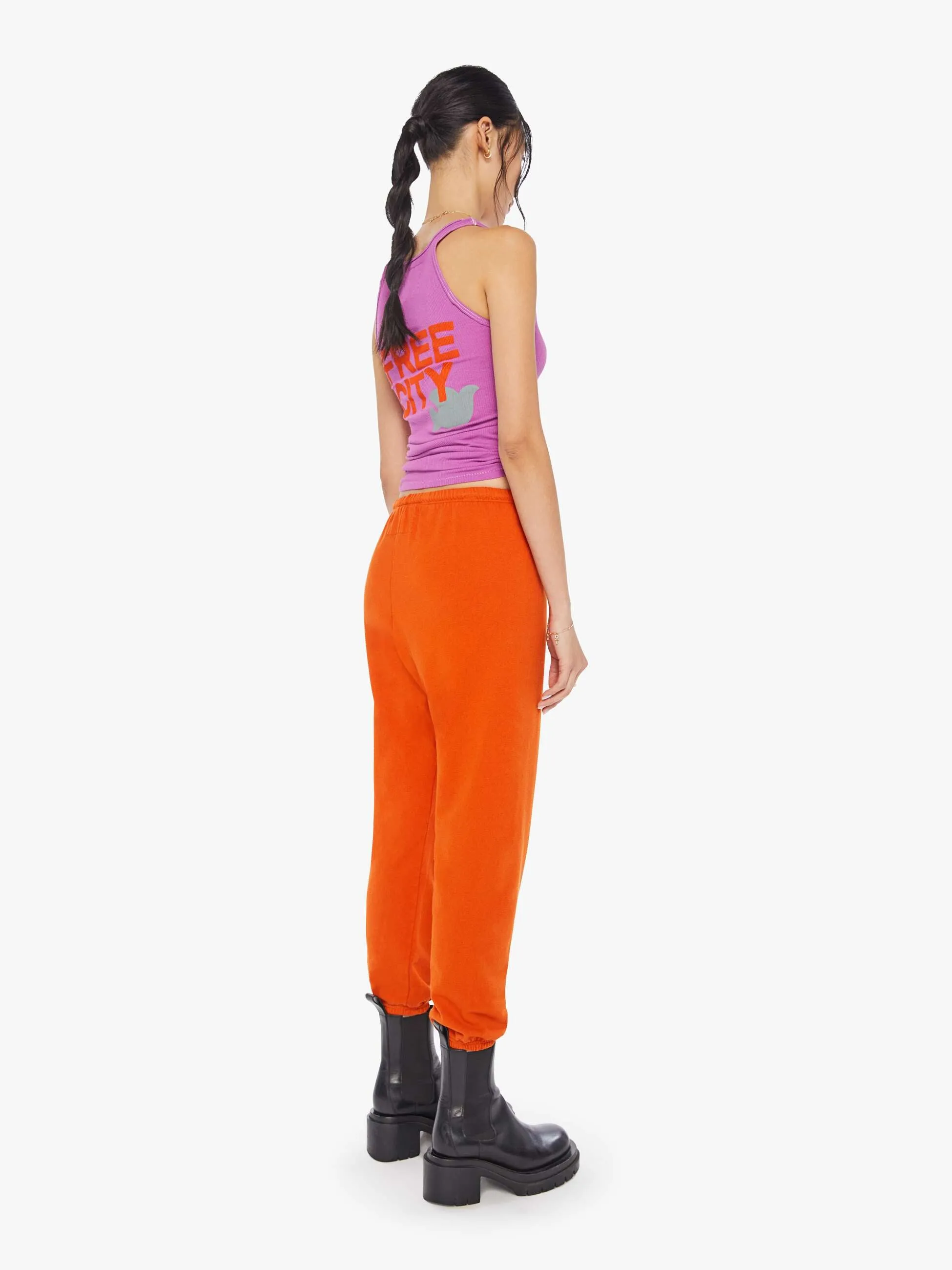 FREECITY Large Sweatpant - Orange Plant sold by MOTHER product image thumbnail 5