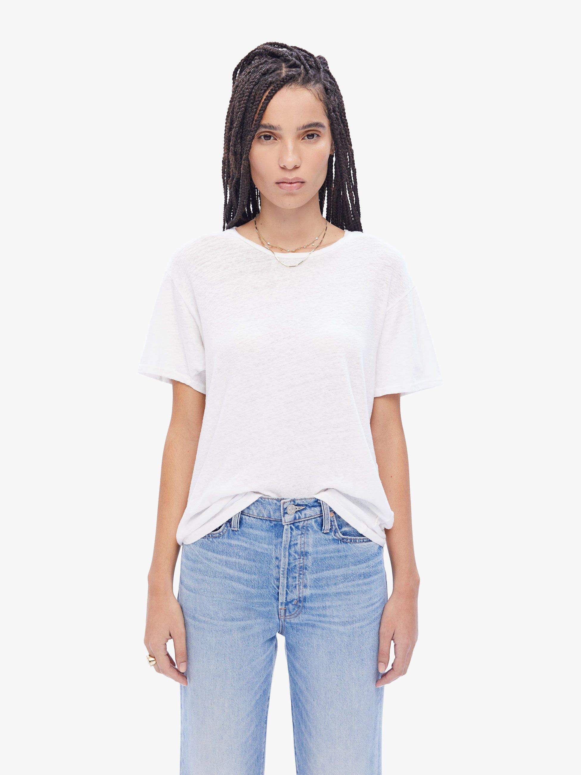 The Rowdy - Bright White sold by MOTHER